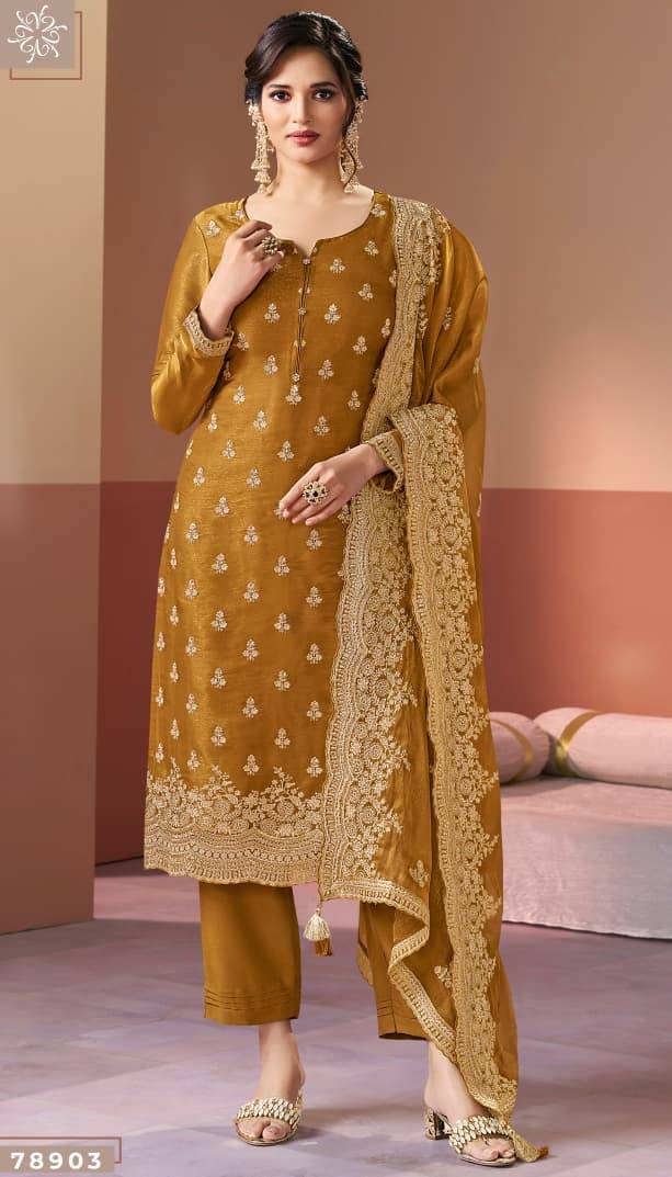 Kalika By Kuleesh 78901 To 78904 Series Designer Festive Suits Collection Beautiful Stylish Fancy Colorful Party Wear & Occasional Wear Premium Silkn Dresses At Wholesale Price