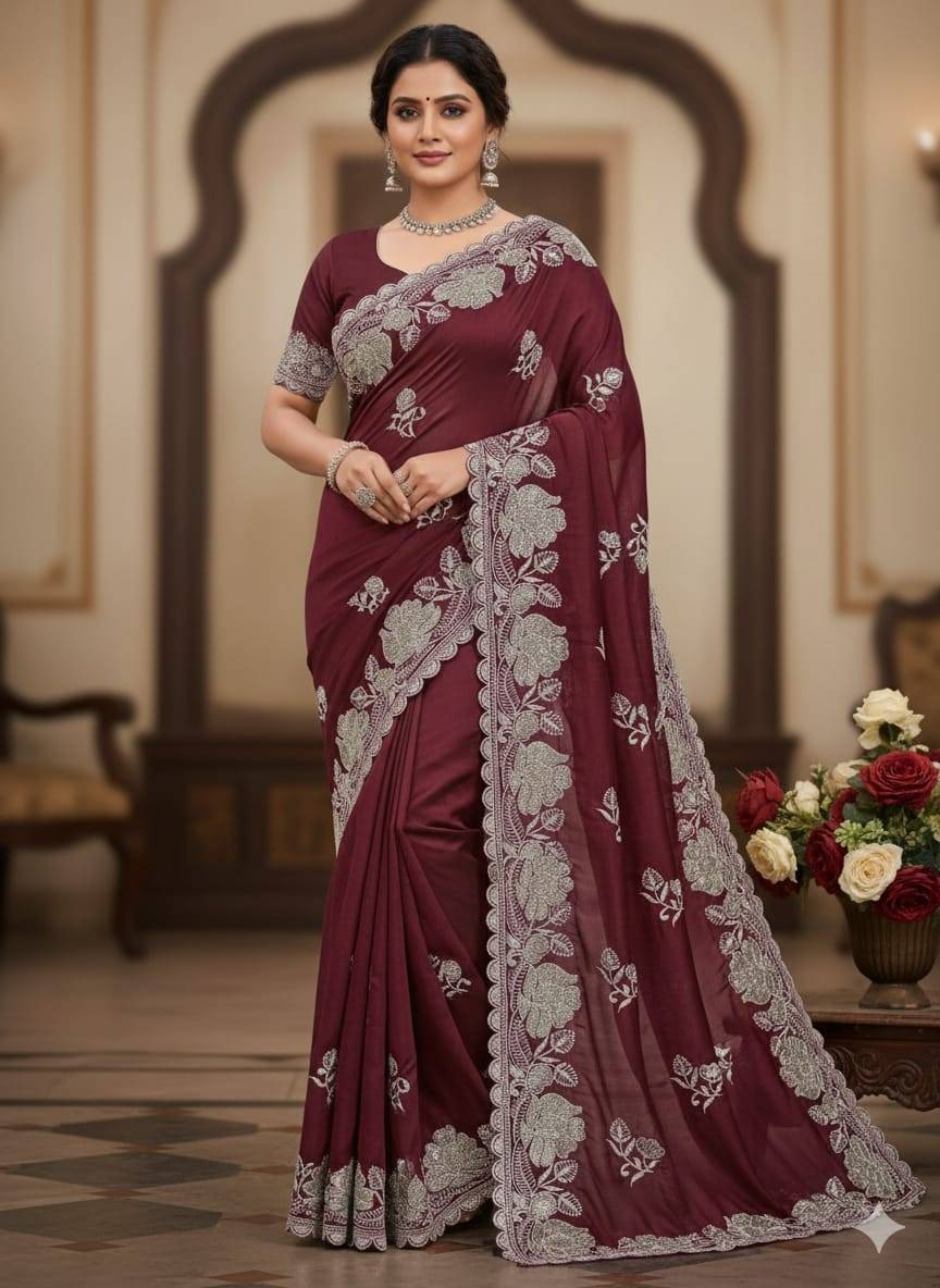 Pc-75 By Fashid Wholesale 01 To 04 Series Indian Traditional Wear Collection Beautiful Stylish Fancy Colorful Party Wear & Occasional Wear Pure Soft Space Satin Silk Sarees At Wholesale Price
