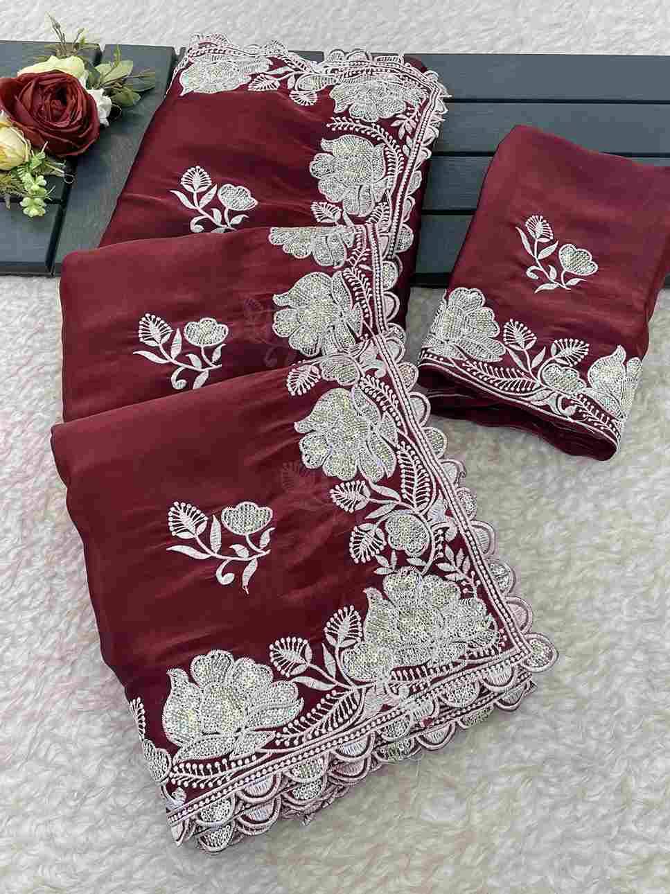 Pc-75 By Fashid Wholesale 01 To 04 Series Indian Traditional Wear Collection Beautiful Stylish Fancy Colorful Party Wear & Occasional Wear Pure Soft Space Satin Silk Sarees At Wholesale Price