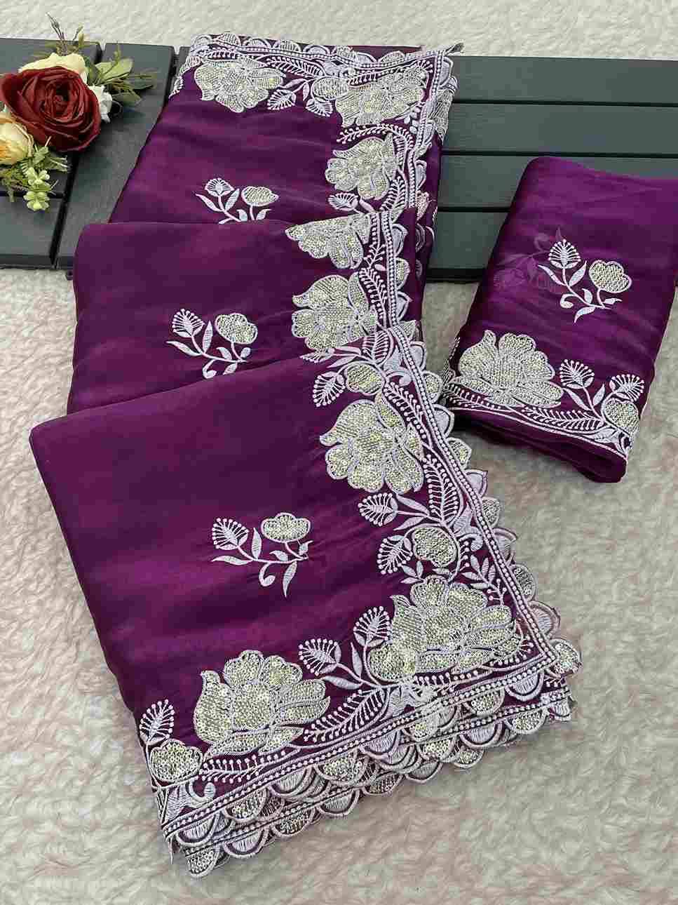 Pc-75 By Fashid Wholesale 01 To 04 Series Indian Traditional Wear Collection Beautiful Stylish Fancy Colorful Party Wear & Occasional Wear Pure Soft Space Satin Silk Sarees At Wholesale Price