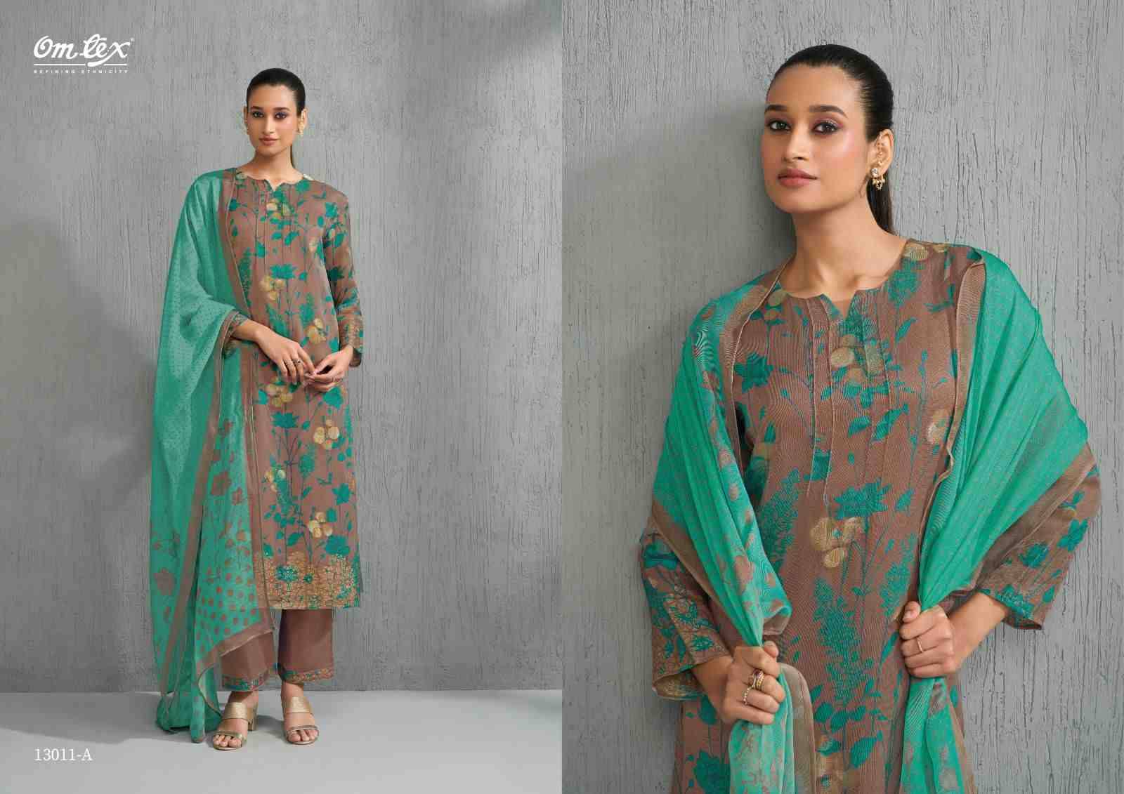 Ruvia By Om Tex 13011-A To 13011-D Series Beautiful Suits Stylish Fancy Colorful Party Wear & Ethnic Wear Jacquard Dresses At Wholesale Price