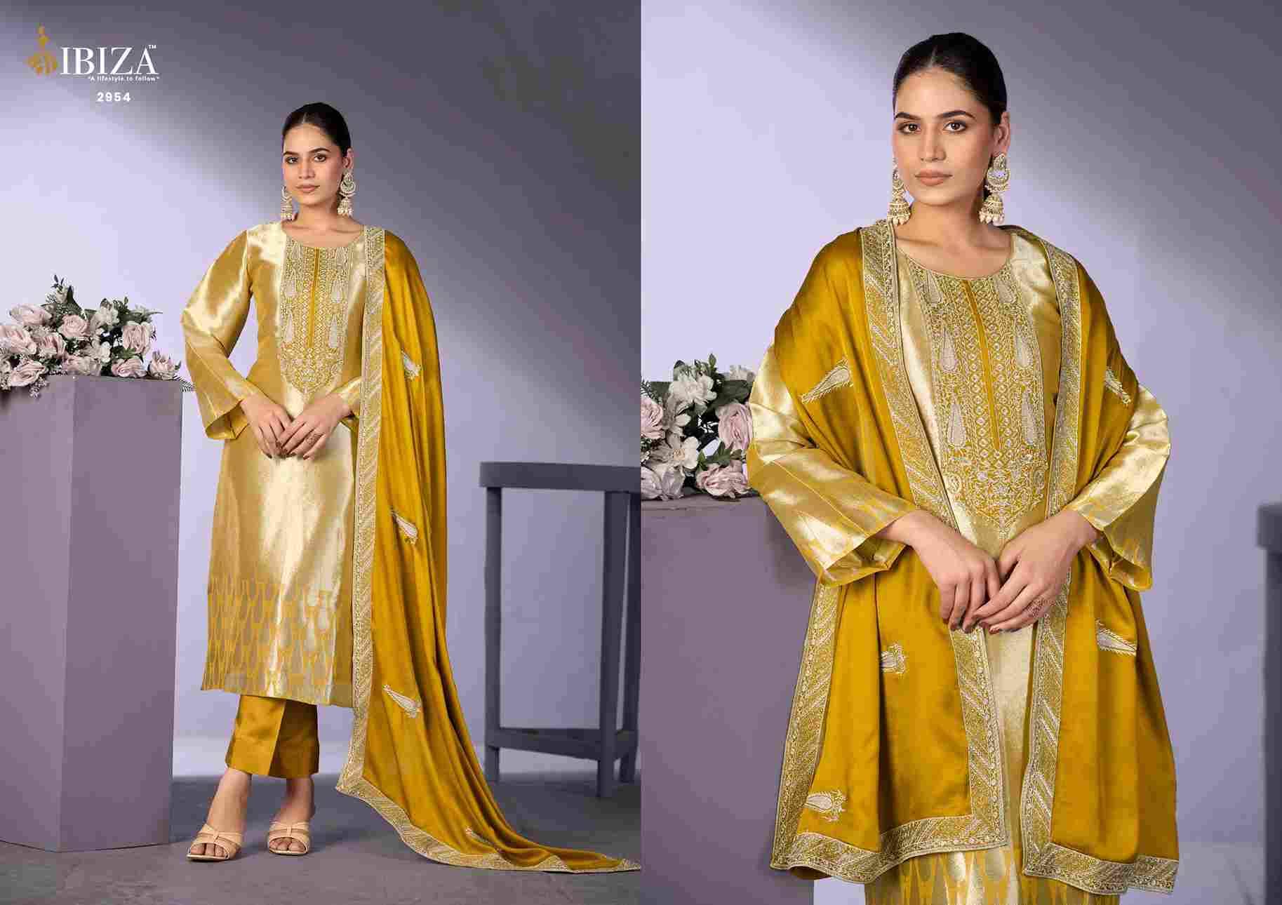 Gajari Imrozia Vol-2 By Ibiza 2951 To 2954 Series Designer Festive Suits Beautiful Fancy Stylish Colorful Party Wear & Occasional Wear Pure Silk Jacquard Dresses At Wholesale Price