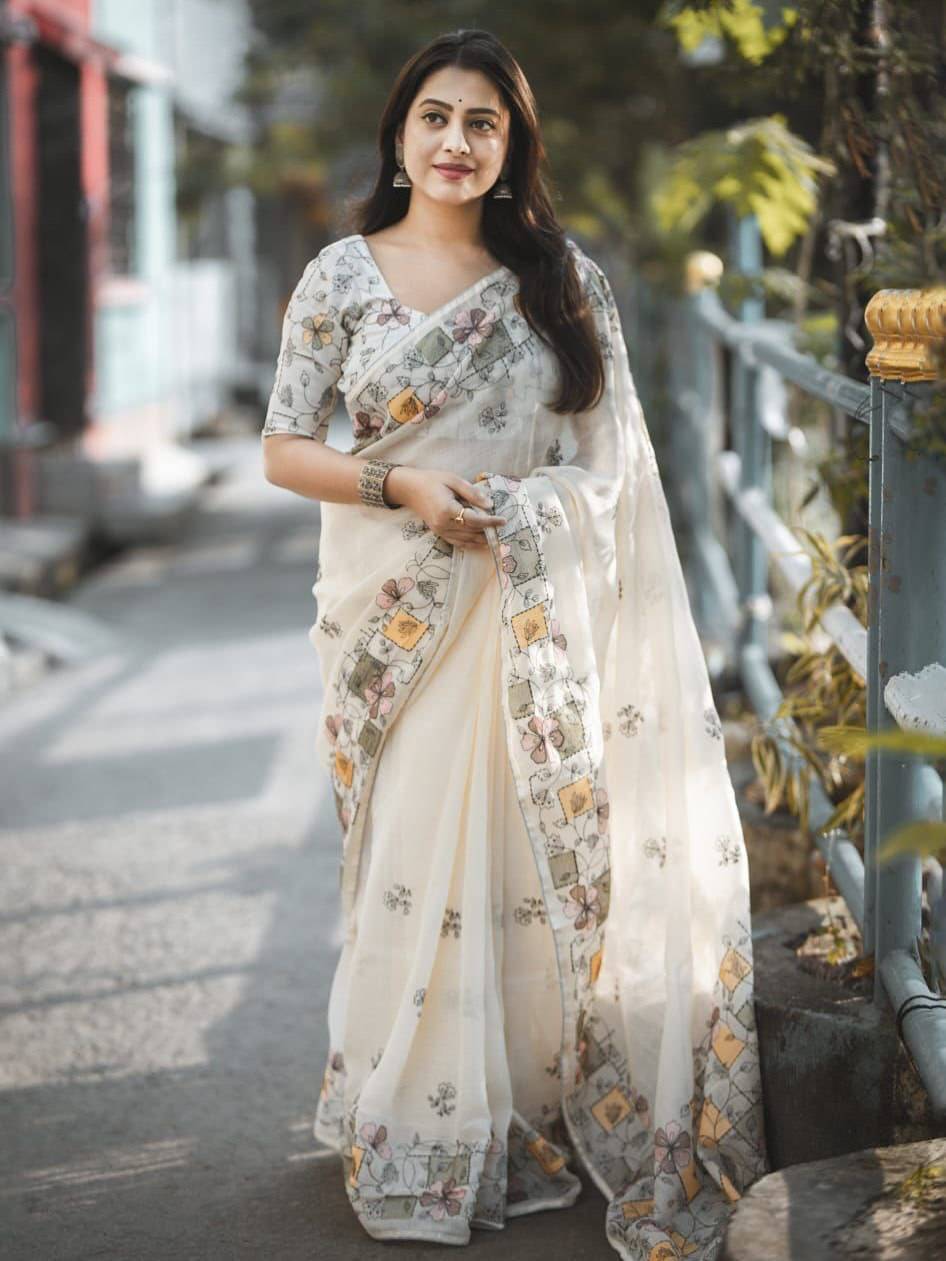 Pc-77 By Fashid Wholesale 01 To 02 Series Indian Traditional Wear Collection Beautiful Stylish Fancy Colorful Party Wear & Occasional Wear Cotton Print Sarees At Wholesale Price