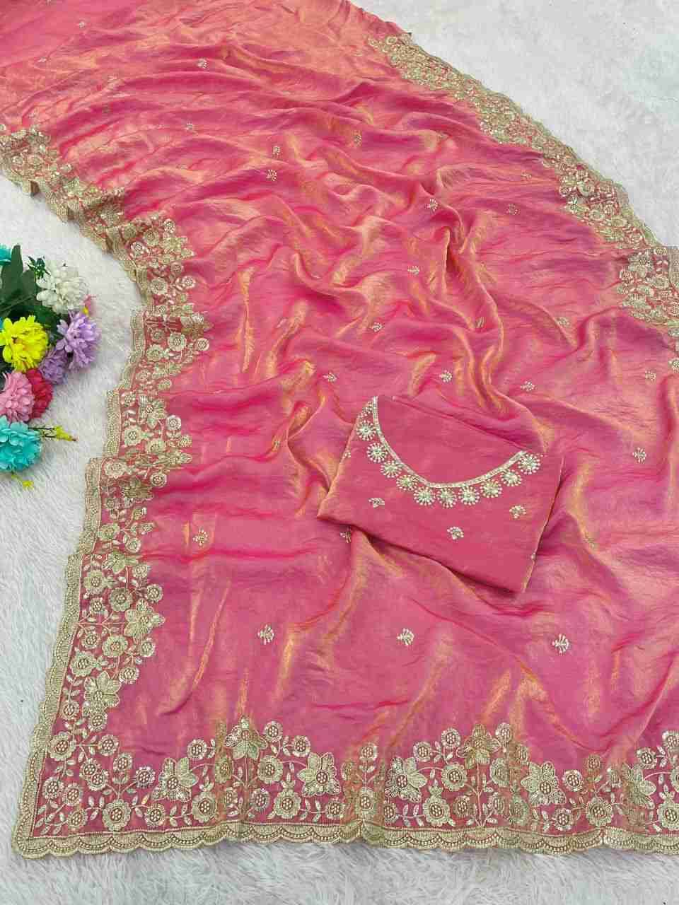 Vs-Padmavati By Fashid Wholesale 01 To 04 Series Indian Traditional Wear Collection Beautiful Stylish Fancy Colorful Party Wear & Occasional Wear Fendy Satin Sarees At Wholesale Price