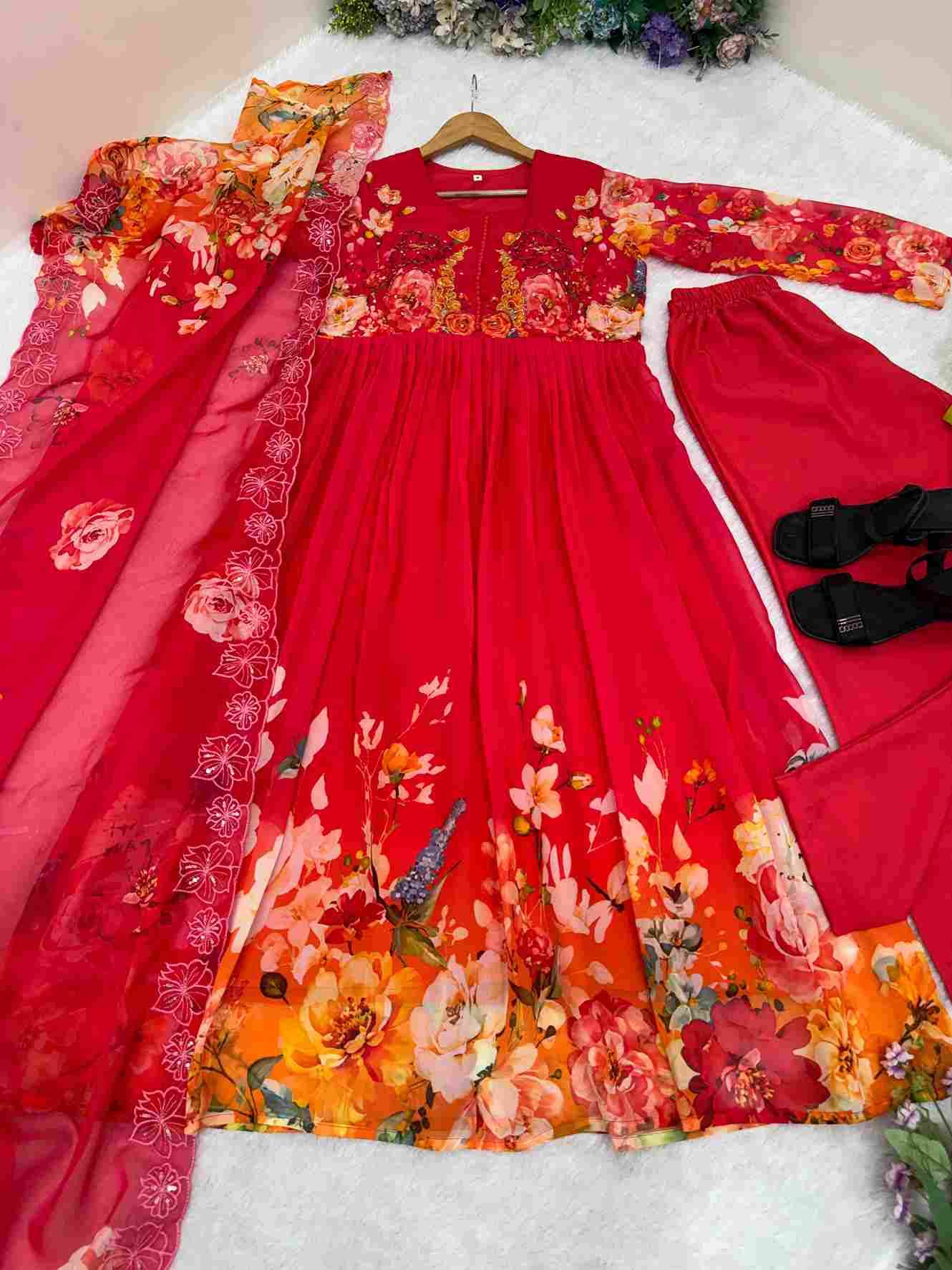 Mb-544 By Fashid Wholesale 01 To 02 Series Designer Stylish Fancy Colorful Beautiful Party Wear & Ethnic Wear Collection Faux Georgette Dresses At Wholesale Price