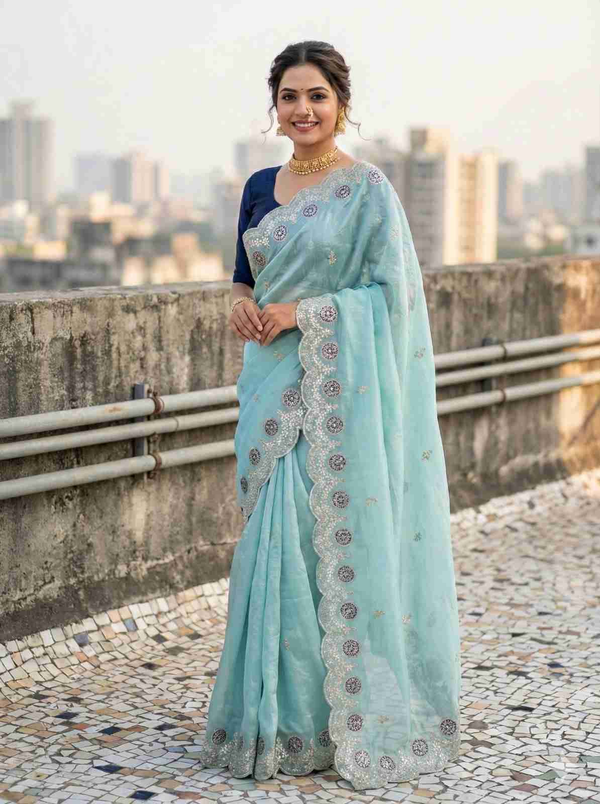 Vs-Nagma By Fashid Wholesale 01 To 05 Series Indian Traditional Wear Collection Beautiful Stylish Fancy Colorful Party Wear & Occasional Wear Gold Crush Sarees At Wholesale Price