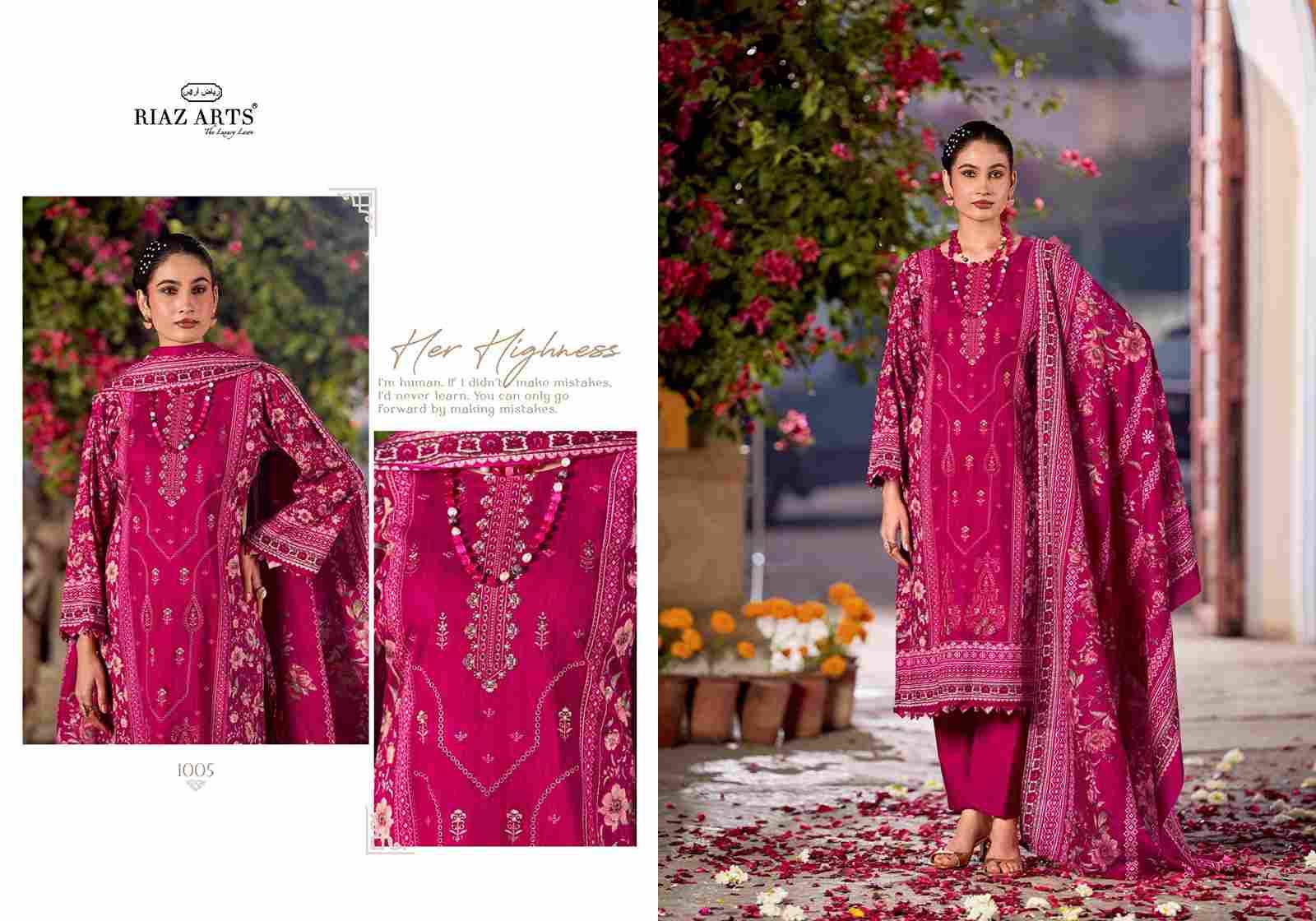 Abu Saeed By Riaz Arts 1001 To 1006 Series Beautiful Festive Suits Stylish Fancy Colorful Casual Wear & Ethnic Wear Cotton Cambric Lawn Print Dresses At Wholesale Price