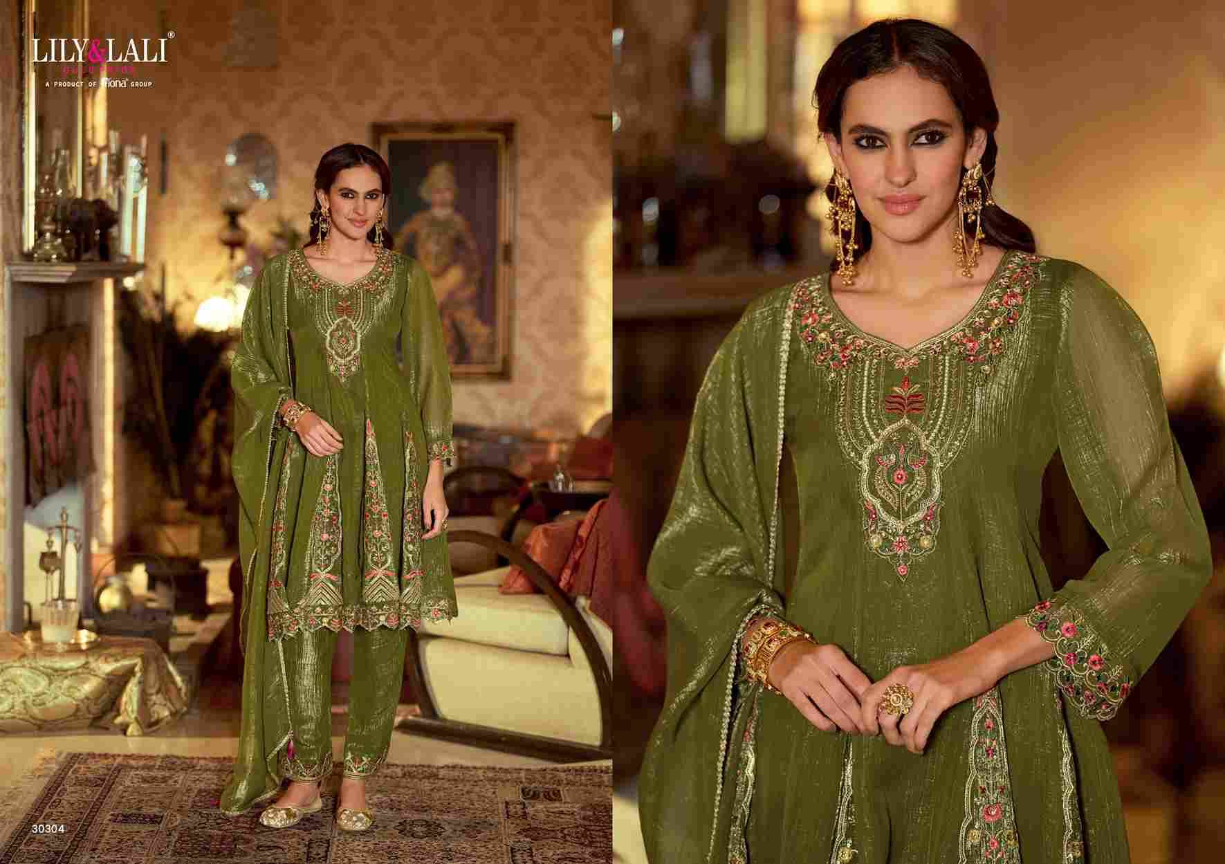 Gulnaar By Lily And Lali 30301 To 30304 Series Beautiful Festive Suits Colorful Stylish Fancy Casual Wear & Ethnic Wear Fancy Silk Embroidery Dresses At Wholesale Price