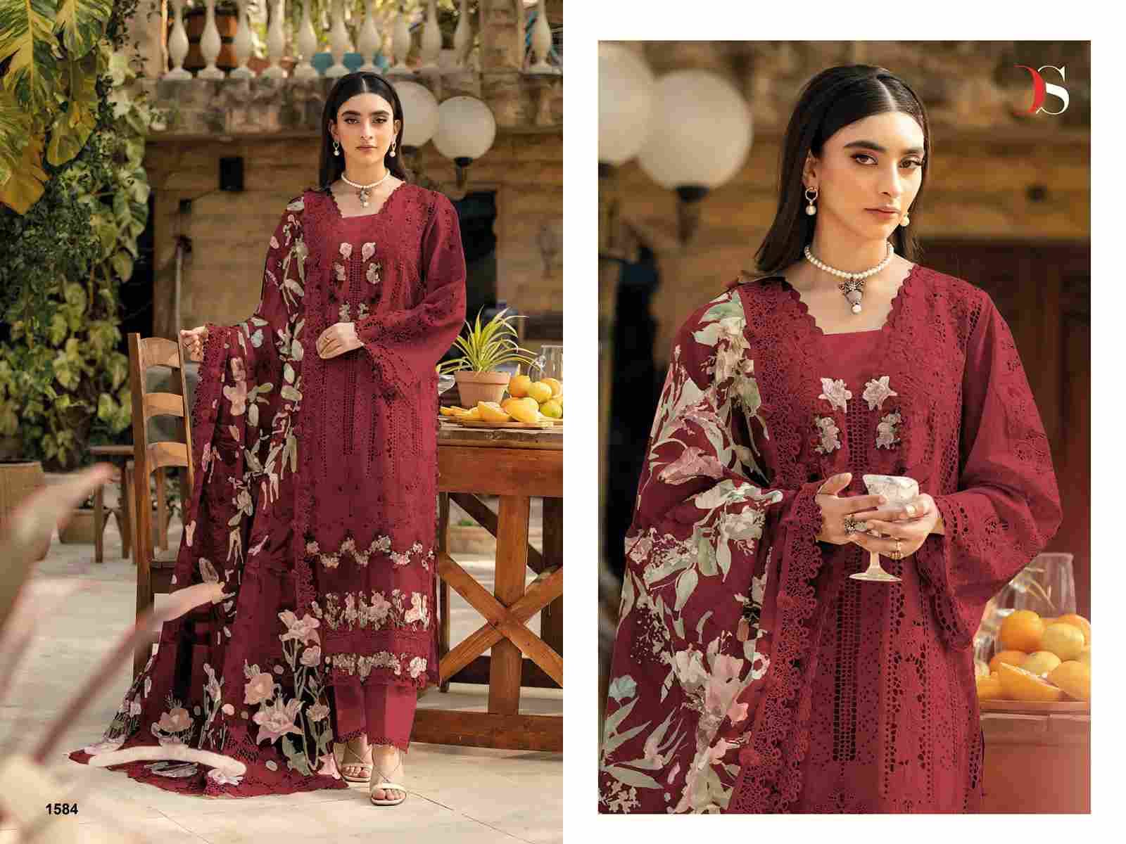 Elaf Block Buster By Deepsy Suits 1581 To 1587 Series Designer Pakistani Suits Beautiful Stylish Fancy Colorful Party Wear & Occasional Wear Pure Cotton Dresses At Wholesale Price