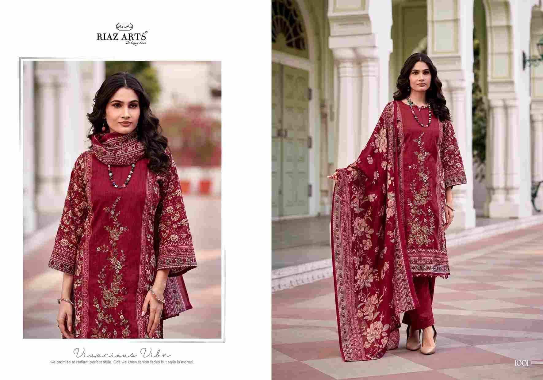 Farmaish By Riaz Arts 1001 To 1006 Series Beautiful Festive Suits Stylish Fancy Colorful Casual Wear & Ethnic Wear Cotton Cambric Lawn Print Dresses At Wholesale Price