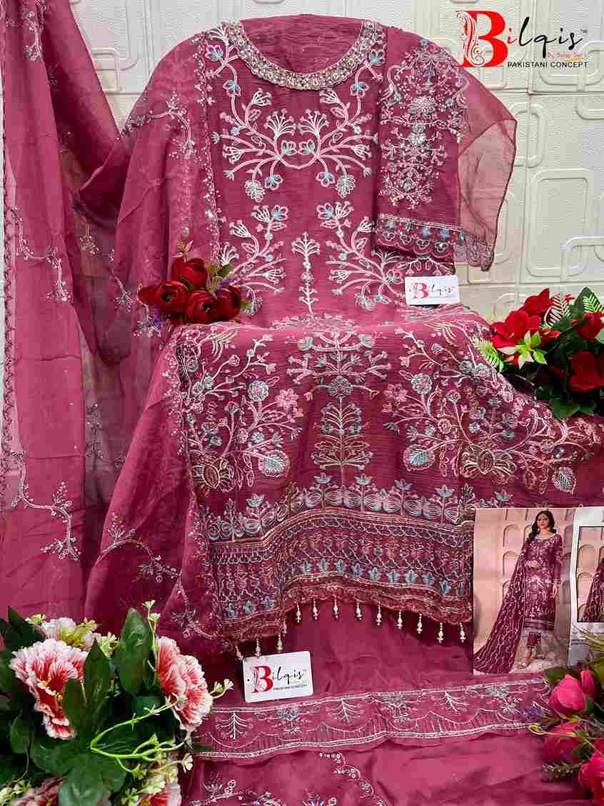 Bilqis 247 Colours By Bilqis 247-A To 247-D Series Beautiful Pakistani Suits Stylish Fancy Colorful Party Wear & Occasional Wear Chiffon Embroidery Dresses At Wholesale Price