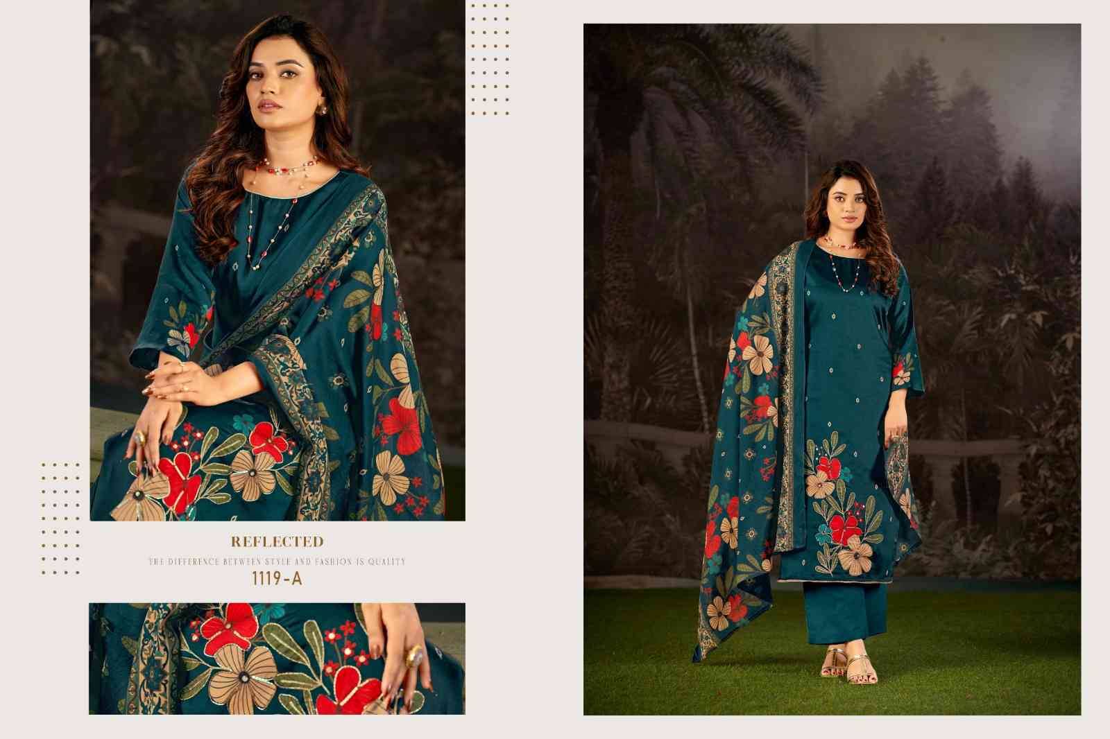 Kayka By Azara 1119-A To 119-D Series Designer Stylish Fancy Colorful Beautiful Party Wear & Ethnic Wear Collection Pure Jam Cotton Dresses At Wholesale Price