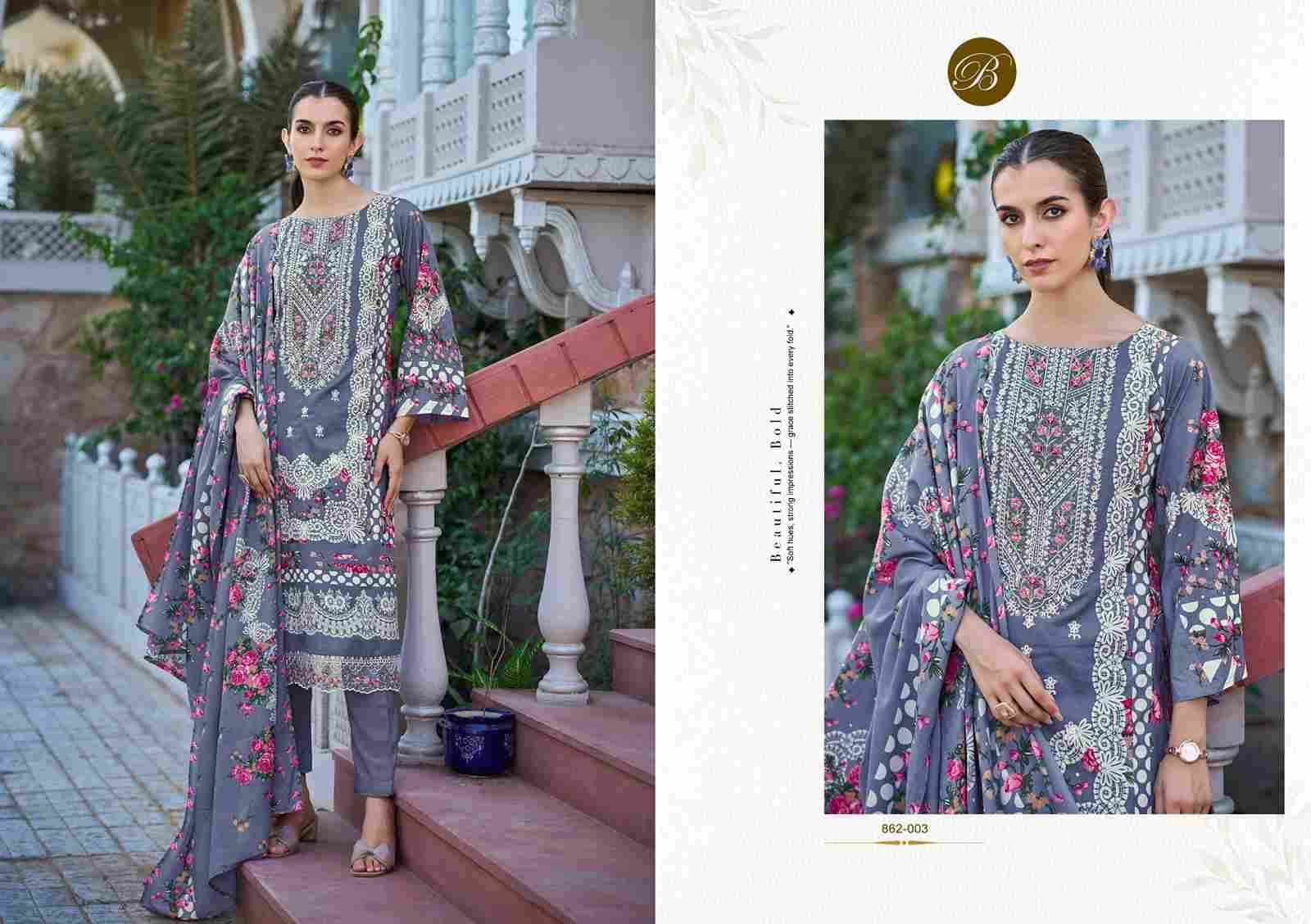 Safiya By Belliza 862-001 To 862-006 Series Beautiful Stylish Festive Suits Fancy Colorful Casual Wear & Ethnic Wear & Ready To Wear Pure Cotton Digital Print Dresses At Wholesale Price