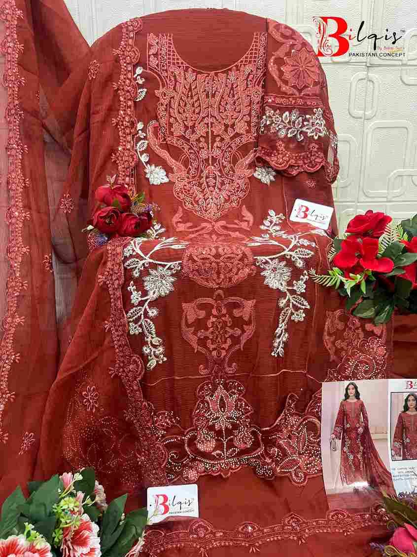 Bilqis 246 Colours By Bilqis 246-A To 246-D Series Beautiful Pakistani Suits Stylish Fancy Colorful Party Wear & Occasional Wear Heavy Chiffon Embroidery Dresses At Wholesale Price