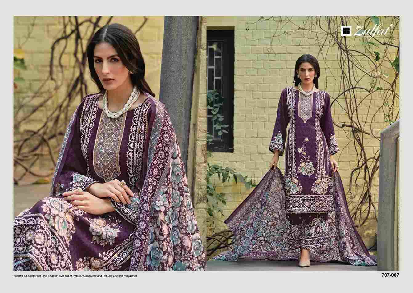 Rubina By Zulfat 707-001 To 707-008 Series Beautiful Festive Suits Colorful Stylish Fancy Casual Wear & Ethnic Wear Rayon Printed Dresses At Wholesale Price