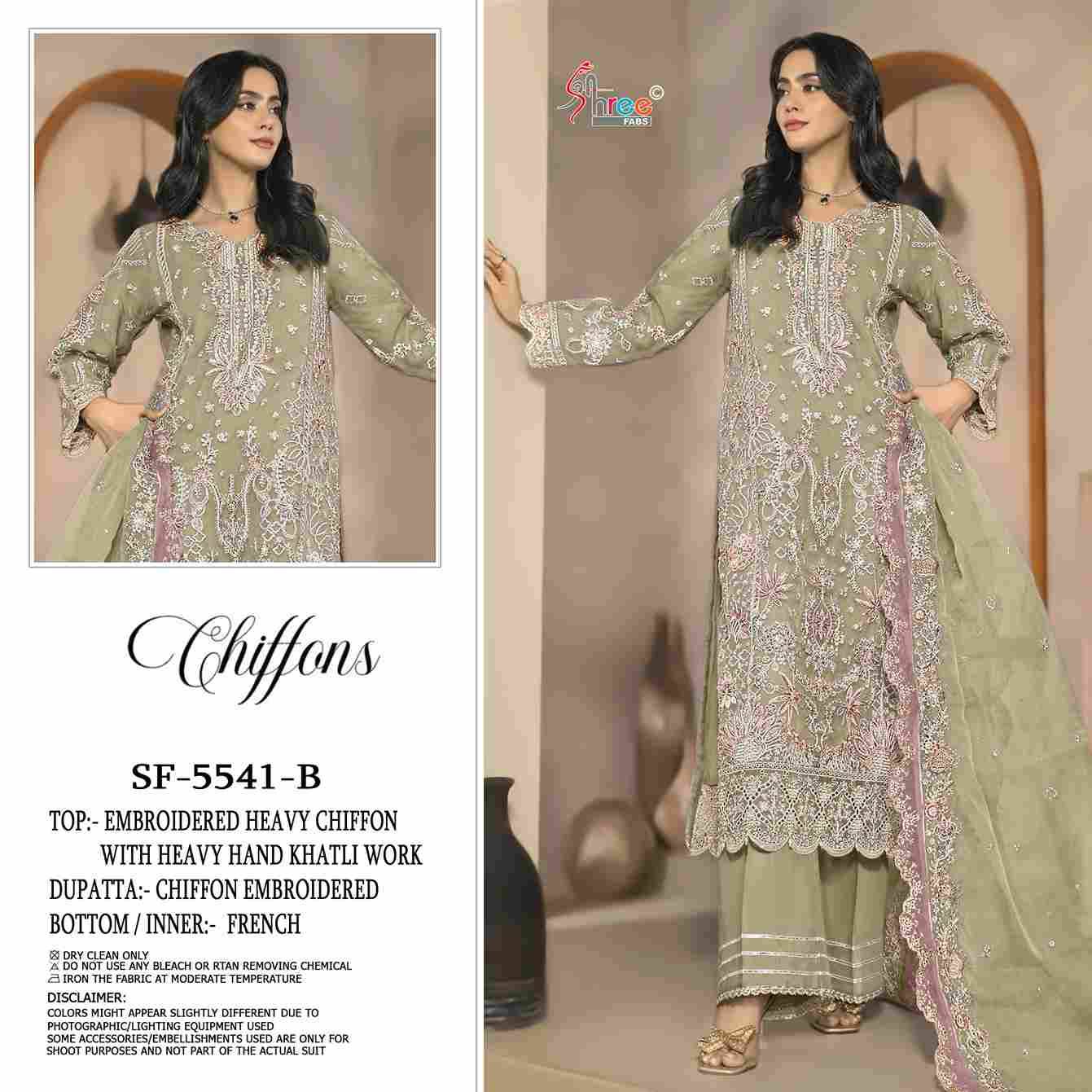 Shree Fabs Hit Design K-5541 Colours By Shree Fabs K-5541-A To K-5541-D Series Beautiful Stylish Pakistani Suits Fancy Colorful Casual Wear & Ethnic Wear & Ready To Wear Chiffon Embroidery Dresses At Wholesale Price