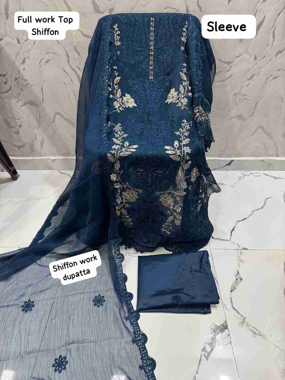 Shree Fabs Hit Design SF-5534 Colours Vol-3 By Shree Fabs SF-5534-C To SF-5534-Q Series Beautiful Stylish Pakistani Suits Fancy Colorful Casual Wear & Ethnic Wear & Ready To Wear Chiffon Embroidery Dresses At Wholesale Price