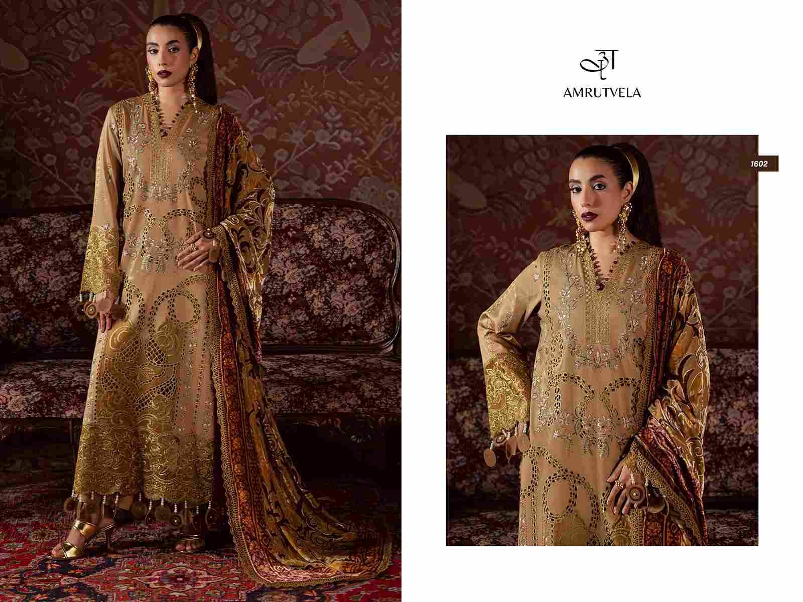 Mahnoor Luxury Rayon Collection By Amrutvela 1601 To 1606 Series Pakistani Stylish Beautiful Colourful Printed & Embroidered Party Wear & Occasional Wear Pure Rayon Dresses At Wholesale Price