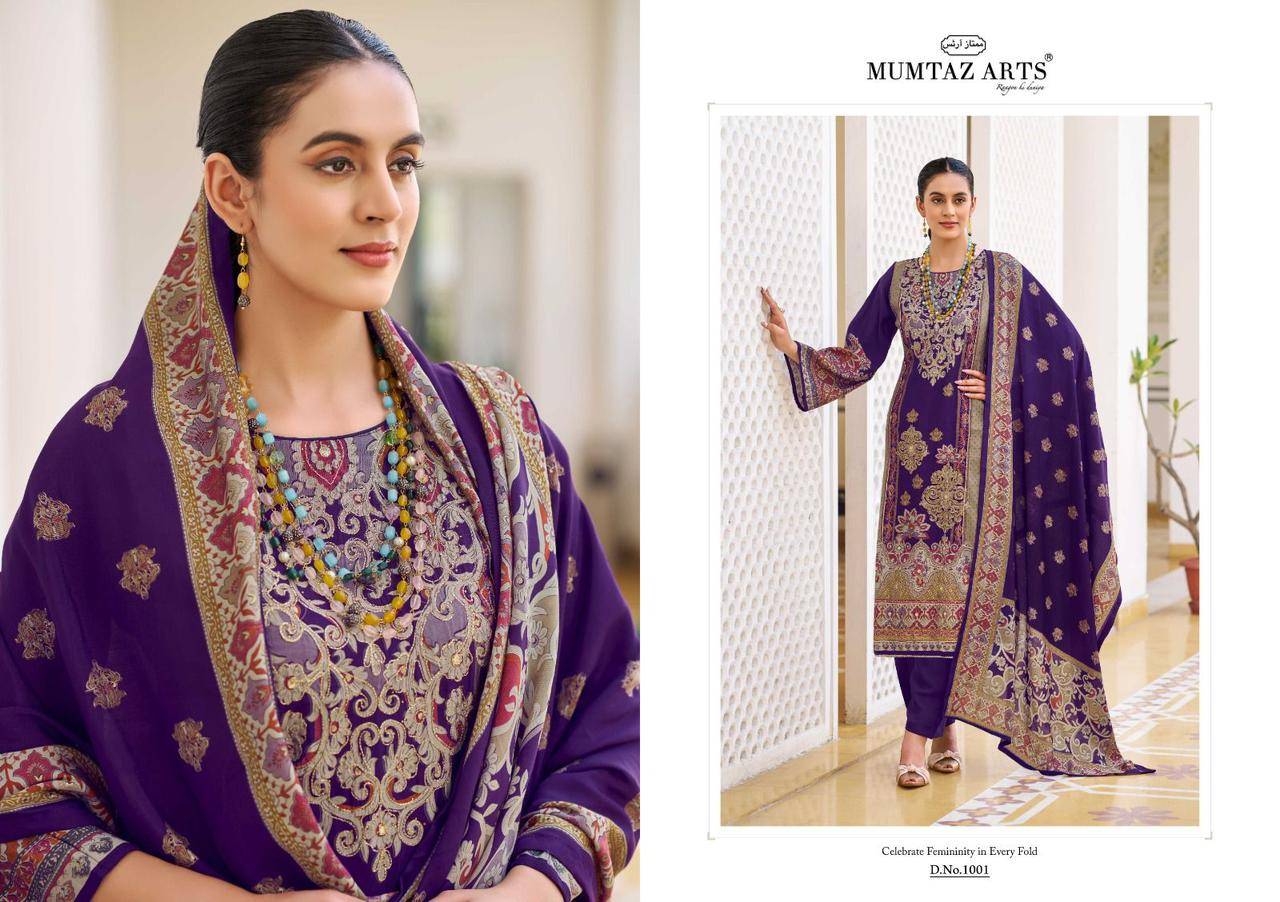 Gulmohar By Mumtaz Arts 1001 To 1004 Series Designer Festive Suits Collection Beautiful Stylish Fancy Colorful Party Wear & Occasional Wear Pure Viscose Muslin Dresses At Wholesale Price