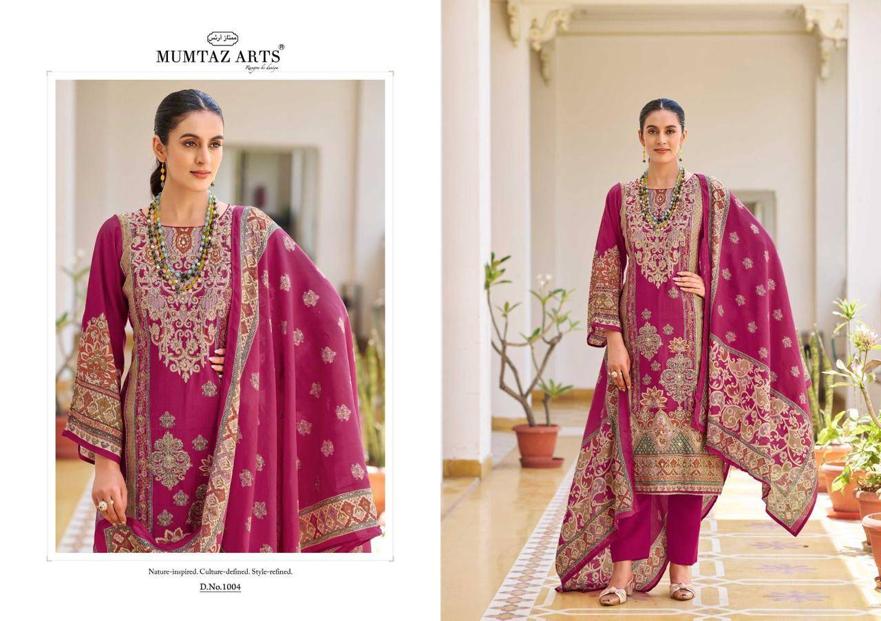 Gulmohar By Mumtaz Arts 1001 To 1004 Series Designer Festive Suits Collection Beautiful Stylish Fancy Colorful Party Wear & Occasional Wear Pure Viscose Muslin Dresses At Wholesale Price