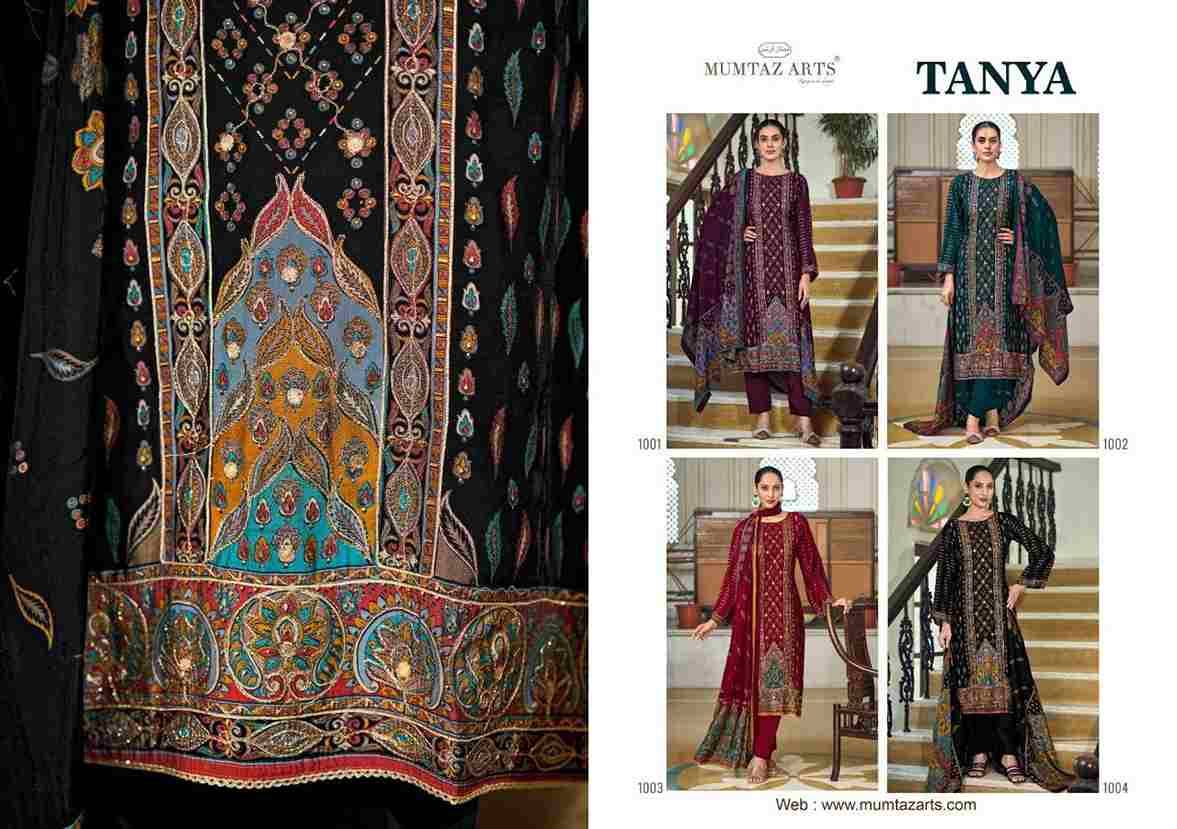 Tanya By Mumtaz Arts 1001 To 1004 Series Designer Festive Suits Collection Beautiful Stylish Fancy Colorful Party Wear & Occasional Wear Pure Viscose Muslin Dresses At Wholesale Price