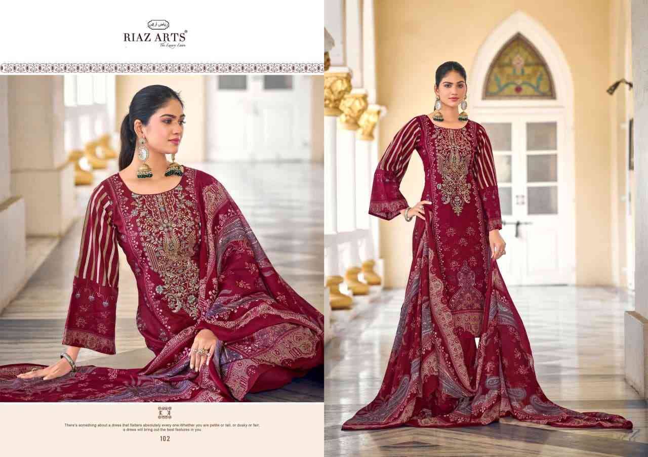 Nawazish Vol-2 By Riaz Arts 101 To 106 Series Beautiful Festive Suits Stylish Fancy Colorful Casual Wear & Ethnic Wear Cotton Cambric Lawn Print Dresses At Wholesale Price