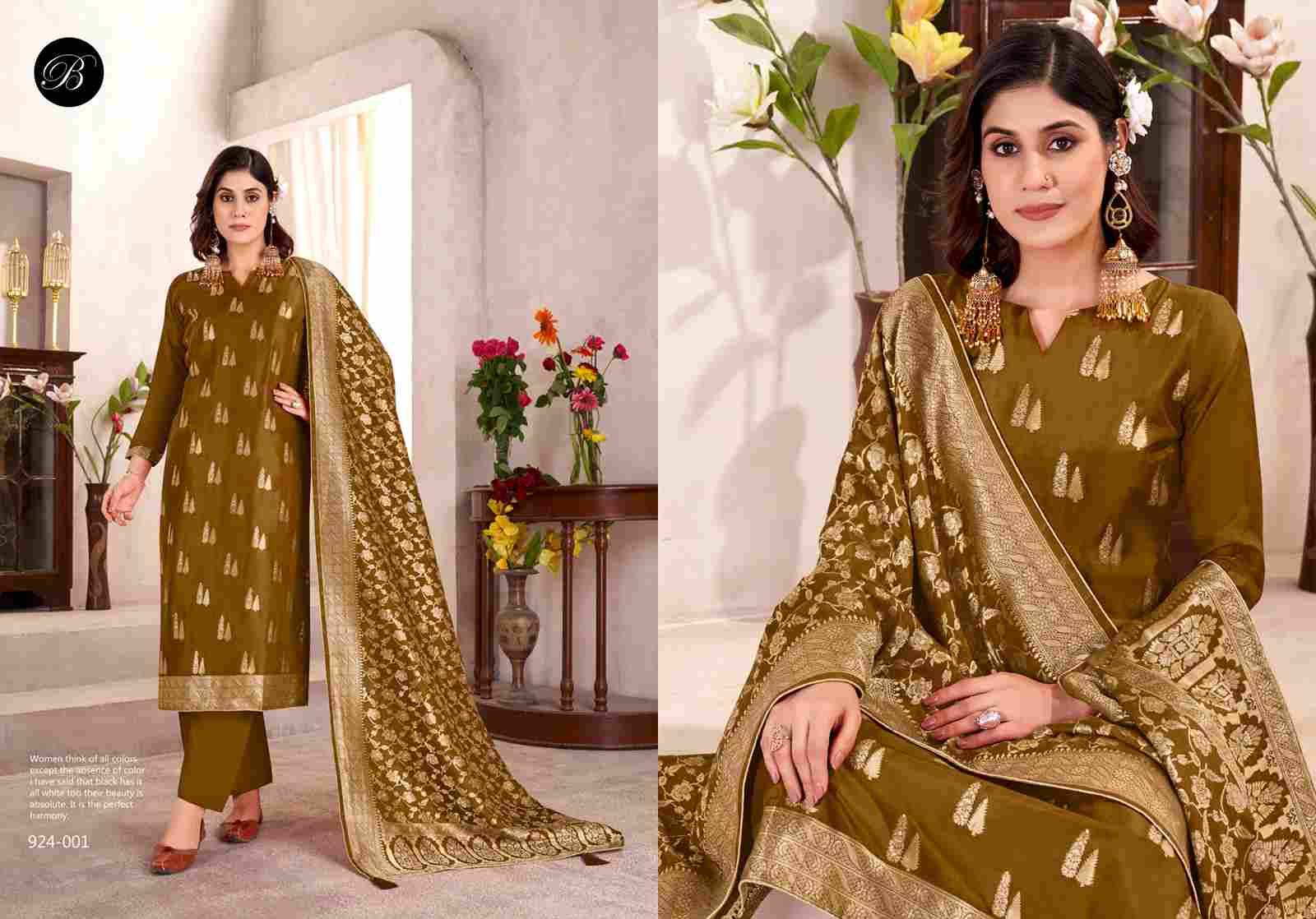 Zariya By Belliza 924-001 To 924-006 Series Beautiful Stylish Festive Suits Fancy Colorful Casual Wear & Ethnic Wear & Ready To Wear Pure Viscose Dola Silk Jacquard Print Dresses At Wholesale Price