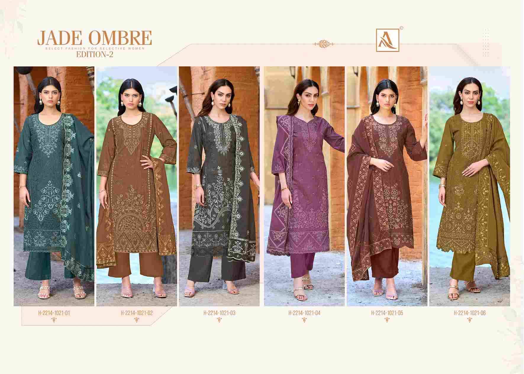 Jade Ombre Vol-2 By Alok Suit 2214-1021-01 To 2214-1021-06 Series Beautiful Festive Suits Stylish Fancy Colorful Casual Wear & Ethnic Wear Pure Cambric Lawn Print Dresses At Wholesale Price