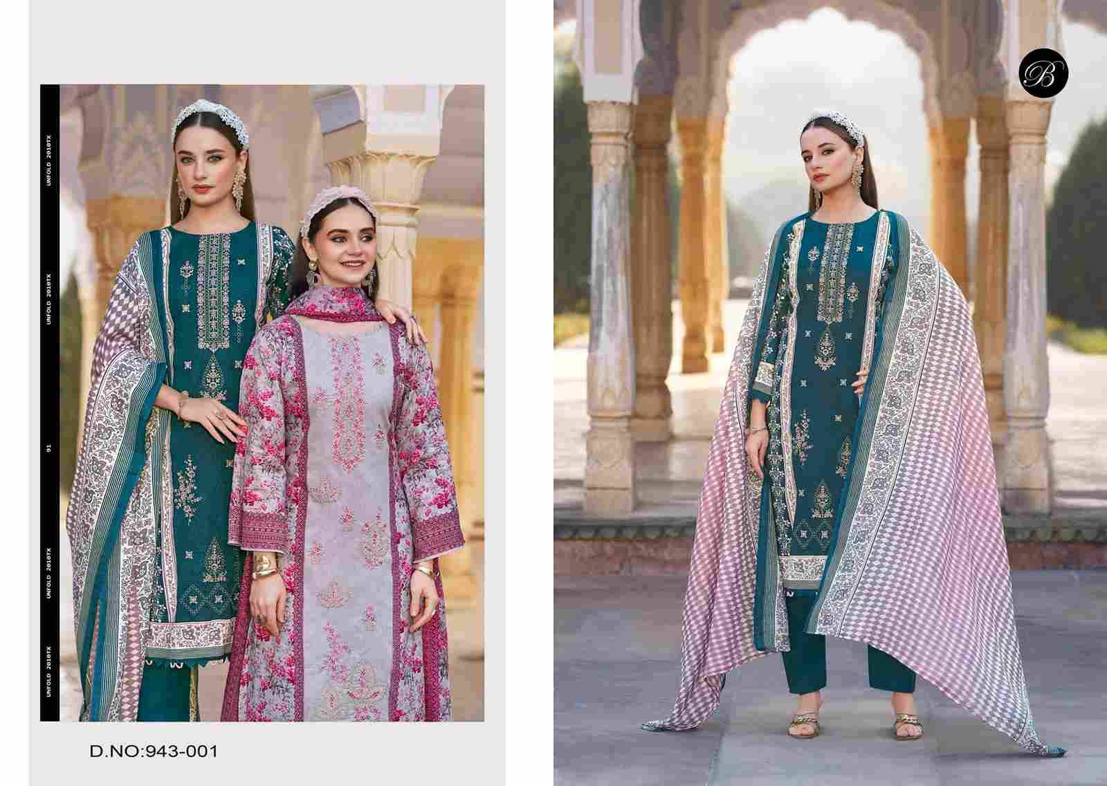 Bin Saeed Vol-11 By Belliza 943-001 To 943-006 Series Beautiful Stylish Festive Suits Fancy Colorful Casual Wear & Ethnic Wear & Ready To Wear Pure Cotton Digital Print Dresses At Wholesale Price