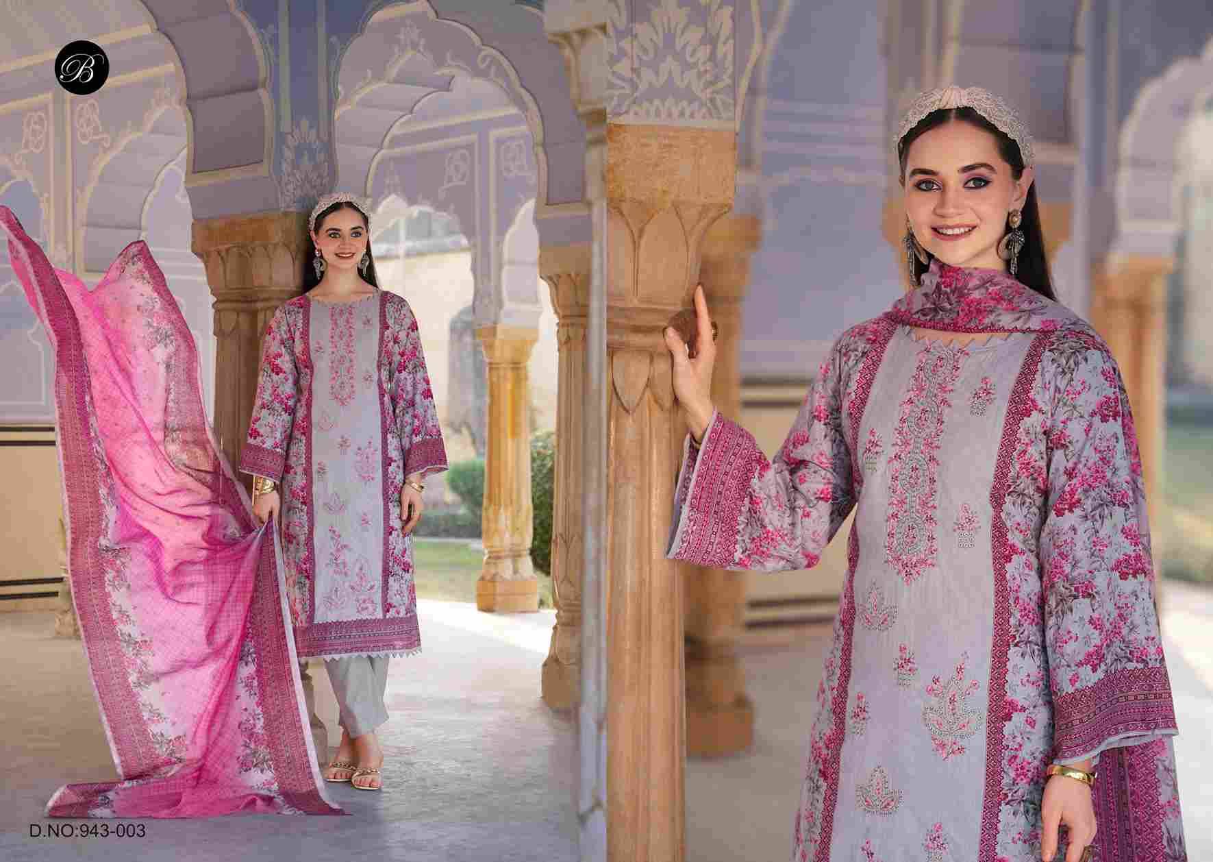 Bin Saeed Vol-11 By Belliza 943-001 To 943-006 Series Beautiful Stylish Festive Suits Fancy Colorful Casual Wear & Ethnic Wear & Ready To Wear Pure Cotton Digital Print Dresses At Wholesale Price