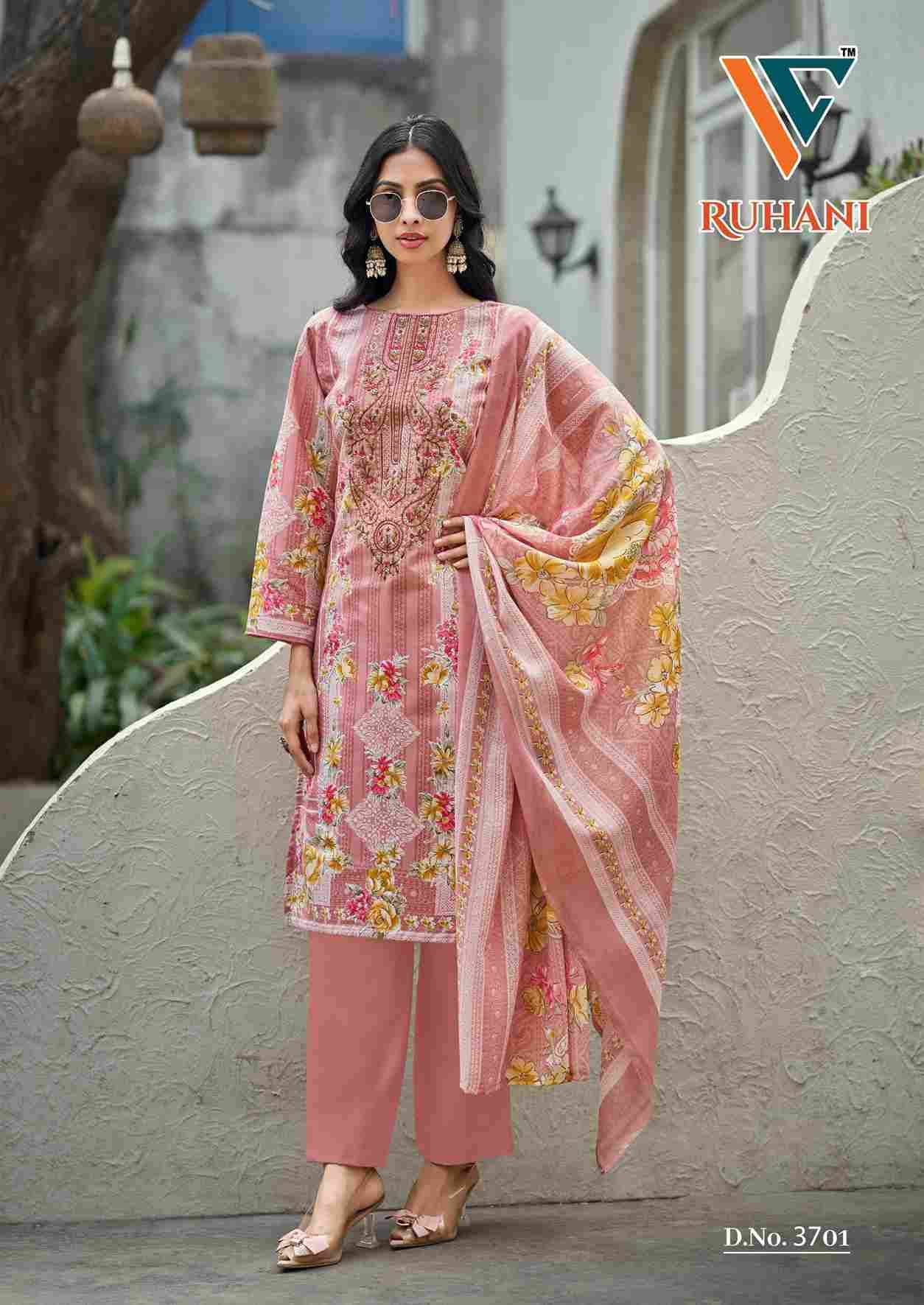 Ruhani Vol-37 By Vandana Creation 3701 To 3708 Series Beautiful Festive Suits Stylish Fancy Colorful Casual Wear & Ethnic Wear Cotton Print Dresses At Wholesale Price