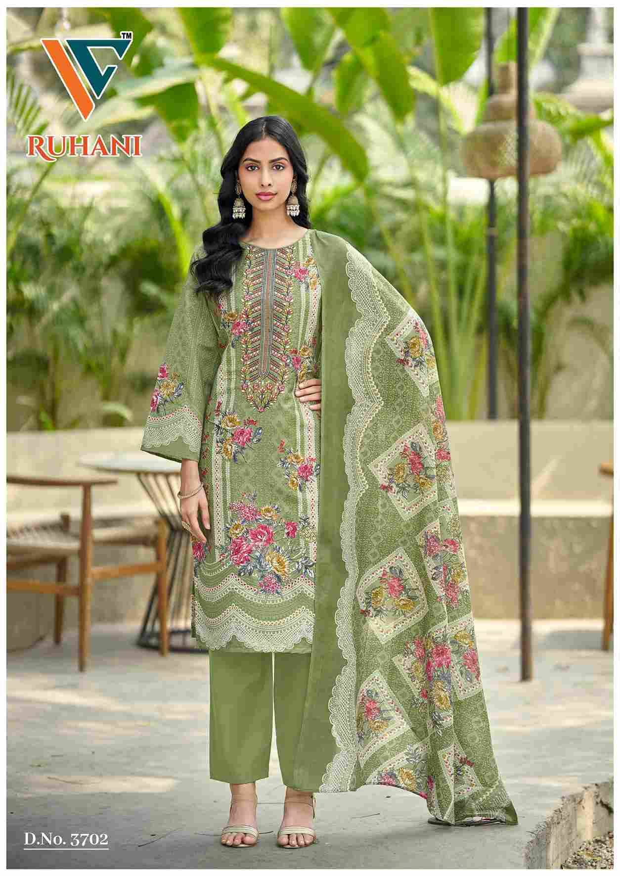 Ruhani Vol-37 By Vandana Creation 3701 To 3708 Series Beautiful Festive Suits Stylish Fancy Colorful Casual Wear & Ethnic Wear Cotton Print Dresses At Wholesale Price