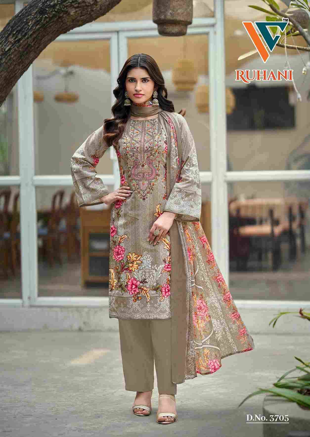 Ruhani Vol-37 By Vandana Creation 3701 To 3708 Series Beautiful Festive Suits Stylish Fancy Colorful Casual Wear & Ethnic Wear Cotton Print Dresses At Wholesale Price