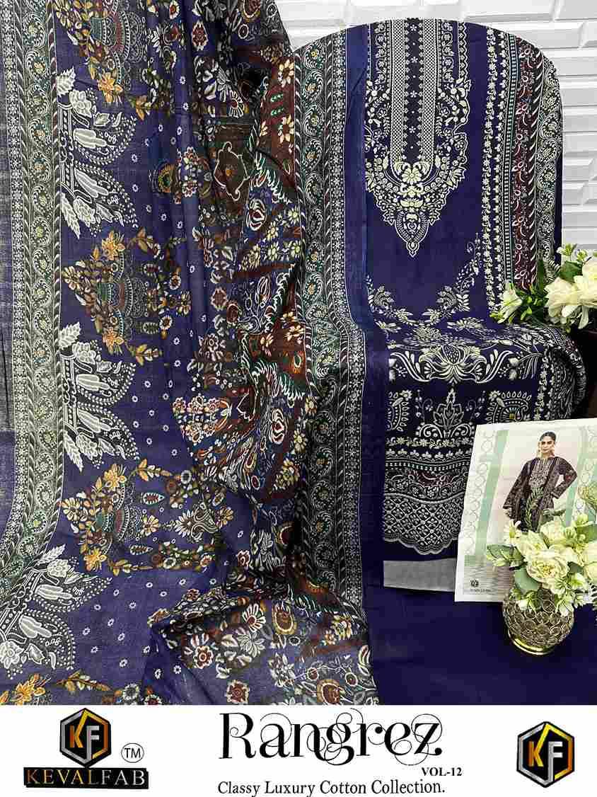 Rangrez Vol-12 By Keval Fab 12001 To 12006 Series Beautiful Festive Suits Stylish Fancy Colorful Casual Wear & Ethnic Wear Heavy Cotton Print Dresses At Wholesale Price