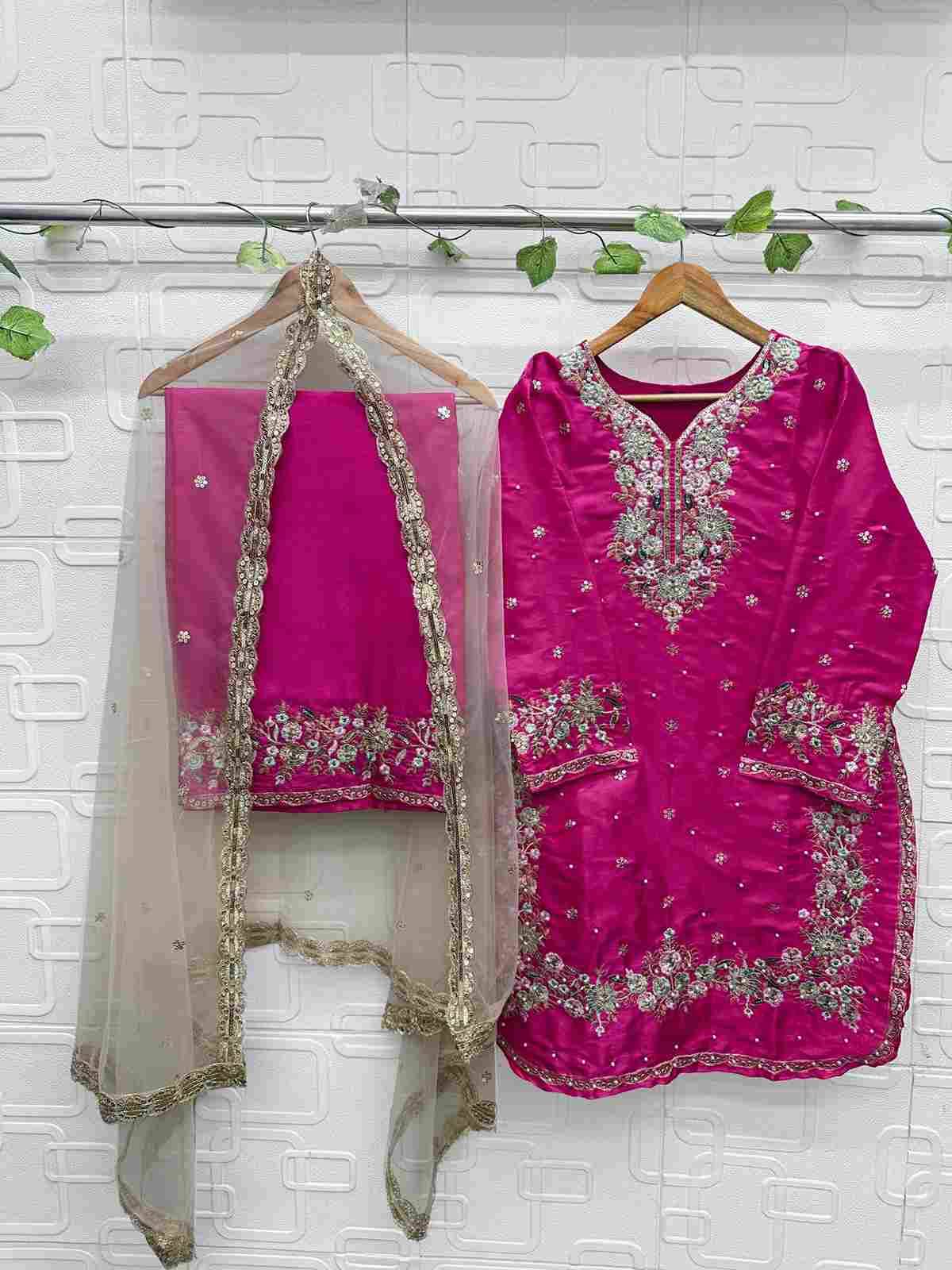 Florent 1052 Colours By Fashid Wholesale 1052-A To 1052-D Series Pakistani Suits Beautiful Fancy Colorful Stylish Party Wear & Occasional Wear Pure Jimmy Choo Embroidery Dresses At Wholesale Price