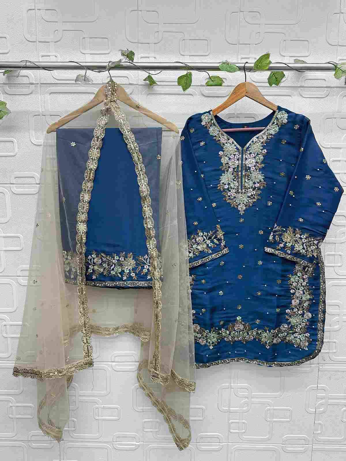 Florent 1052 Colours By Fashid Wholesale 1052-A To 1052-D Series Pakistani Suits Beautiful Fancy Colorful Stylish Party Wear & Occasional Wear Pure Jimmy Choo Embroidery Dresses At Wholesale Price