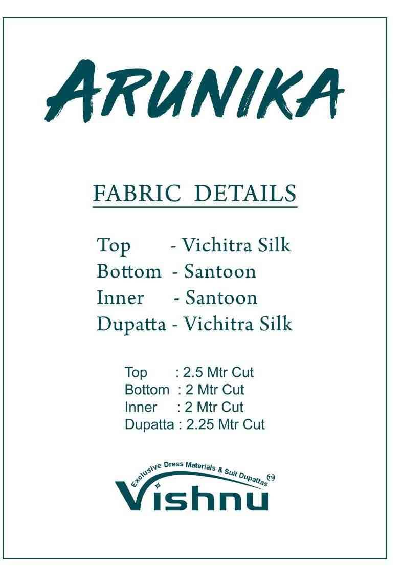 Arunika By Vishnu 68001 To 68012 Series Beautiful Stylish Festive Suits Fancy Colorful Casual Wear & Ethnic Wear & Ready To Wear Vichitra Silk Dresses At Wholesale Price