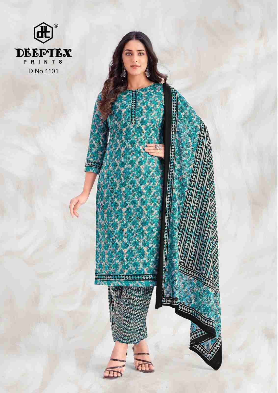 Aaliza Vol-11 By Deeptex Prints 1101 To 1110 Series Beautiful Festive Suits Stylish Fancy Colorful Casual Wear & Ethnic Wear Cotton Print Dresses At Wholesale Price