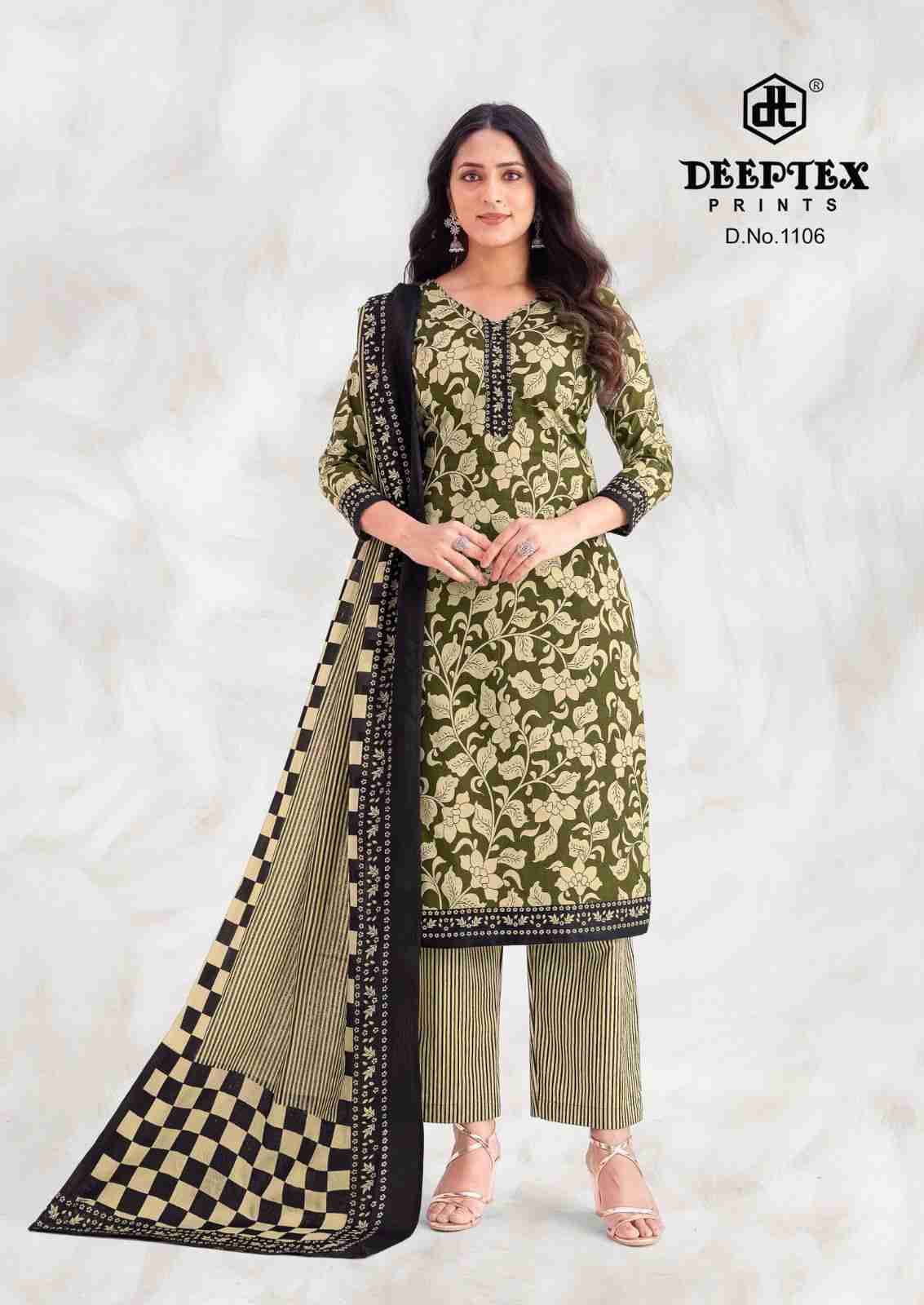 Aaliza Vol-11 By Deeptex Prints 1101 To 1110 Series Beautiful Festive Suits Stylish Fancy Colorful Casual Wear & Ethnic Wear Cotton Print Dresses At Wholesale Price