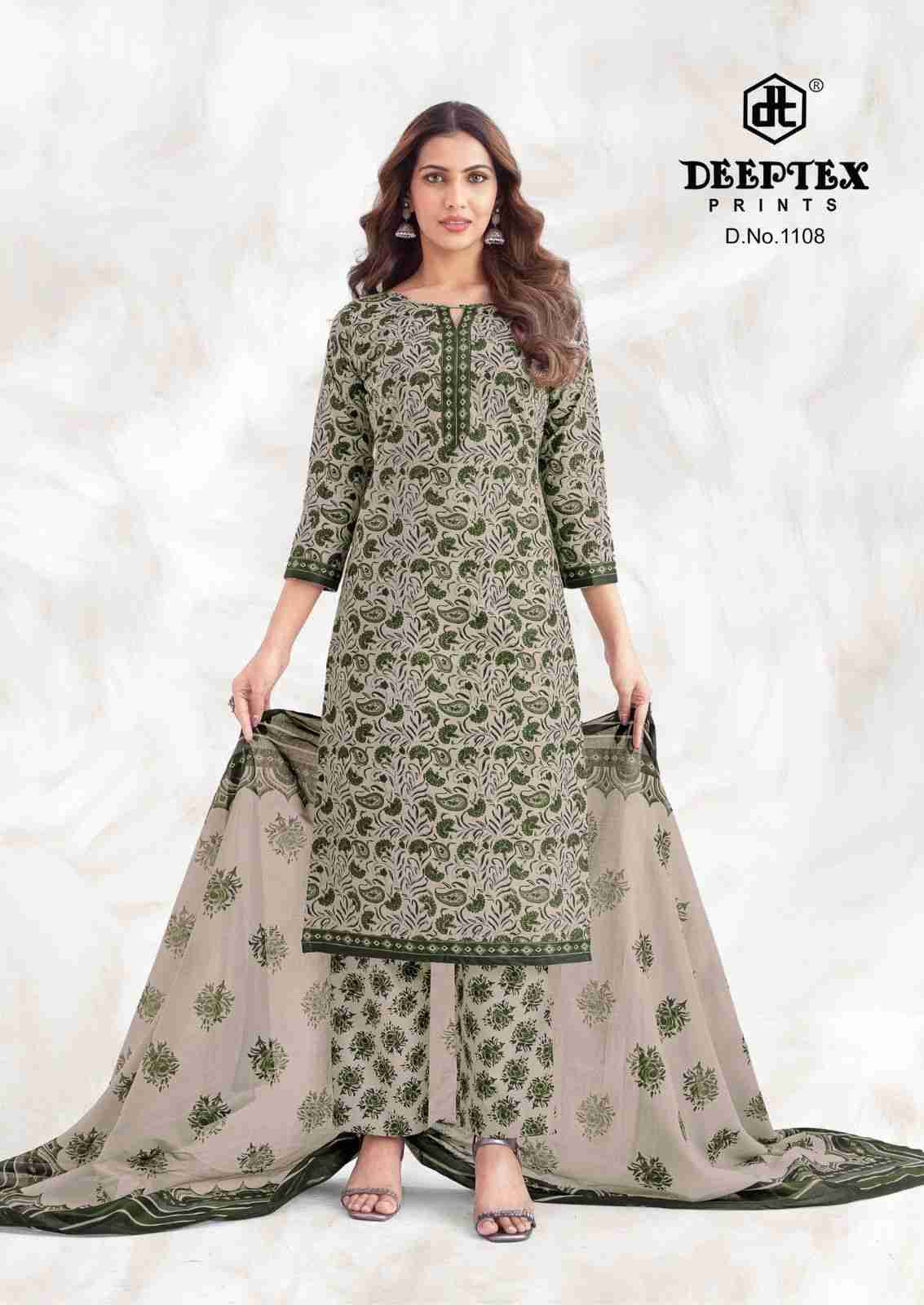 Aaliza Vol-11 By Deeptex Prints 1101 To 1110 Series Beautiful Festive Suits Stylish Fancy Colorful Casual Wear & Ethnic Wear Cotton Print Dresses At Wholesale Price