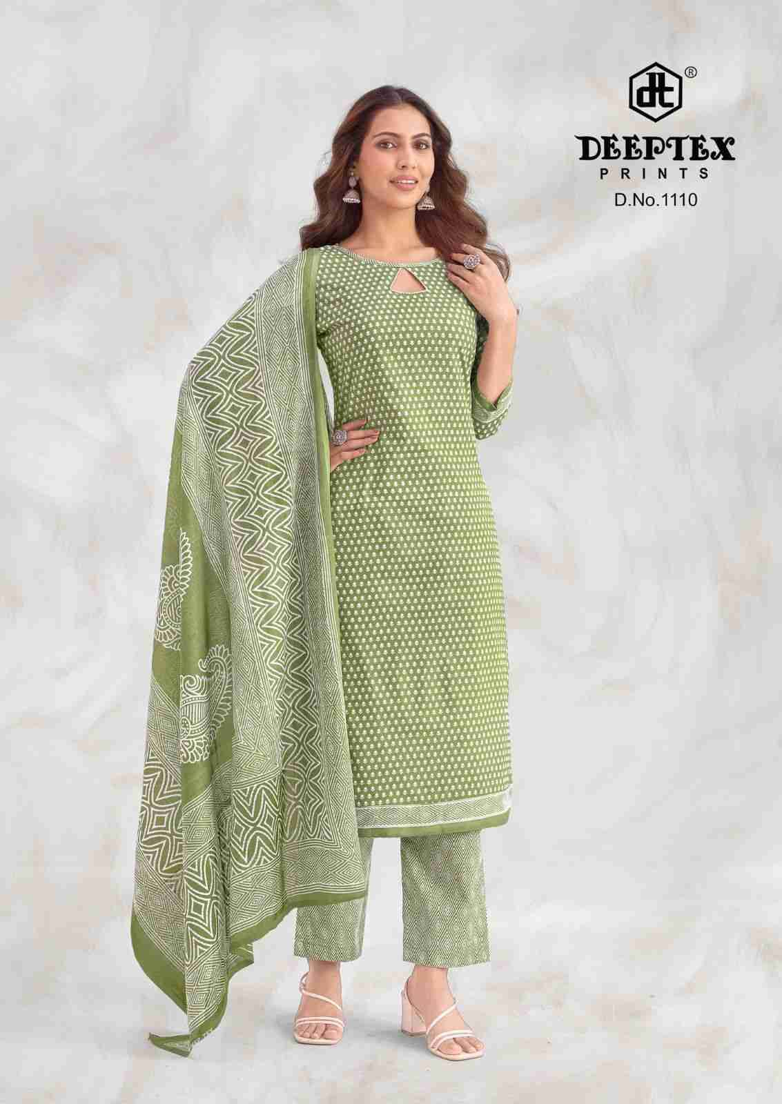 Aaliza Vol-11 By Deeptex Prints 1101 To 1110 Series Beautiful Festive Suits Stylish Fancy Colorful Casual Wear & Ethnic Wear Cotton Print Dresses At Wholesale Price