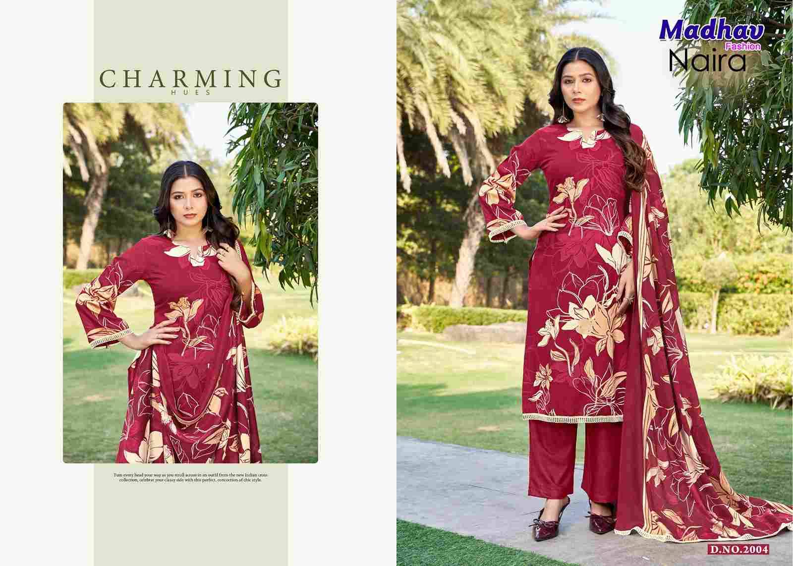 Naira Vol-2 By Madhav Fashion 2001 To 2005 Series Beautiful Stylish Suits Fancy Colorful Casual Wear & Ethnic Wear & Ready To Wear Pure Rayon Dresses At Wholesale Price