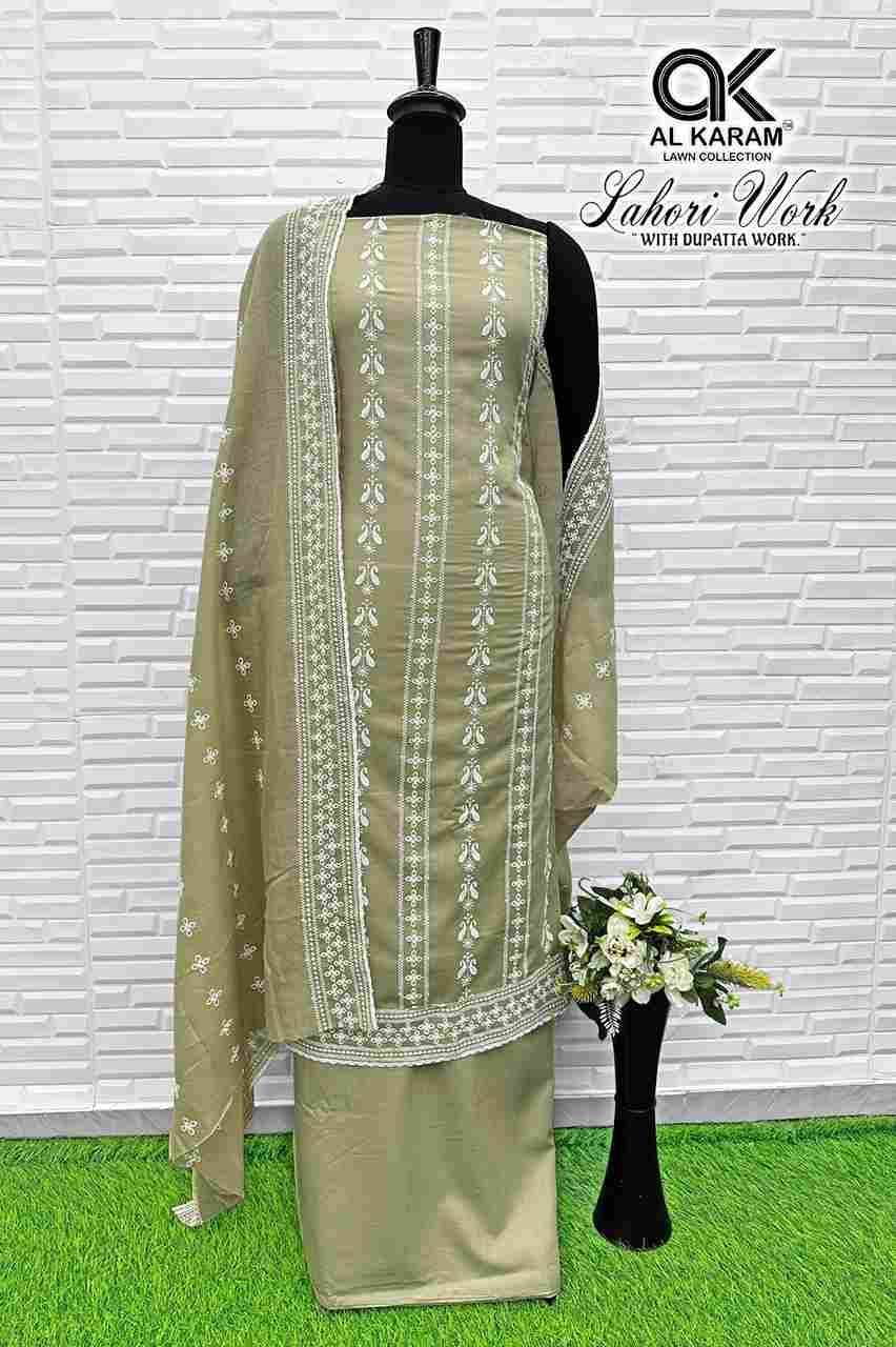 Lohari By Al Karam Lawn Collection 3001 To 3004 Series Beautiful Festive Suits Colorful Stylish Fancy Casual Wear & Ethnic Wear Pure Cotton Print Dresses At Wholesale Price