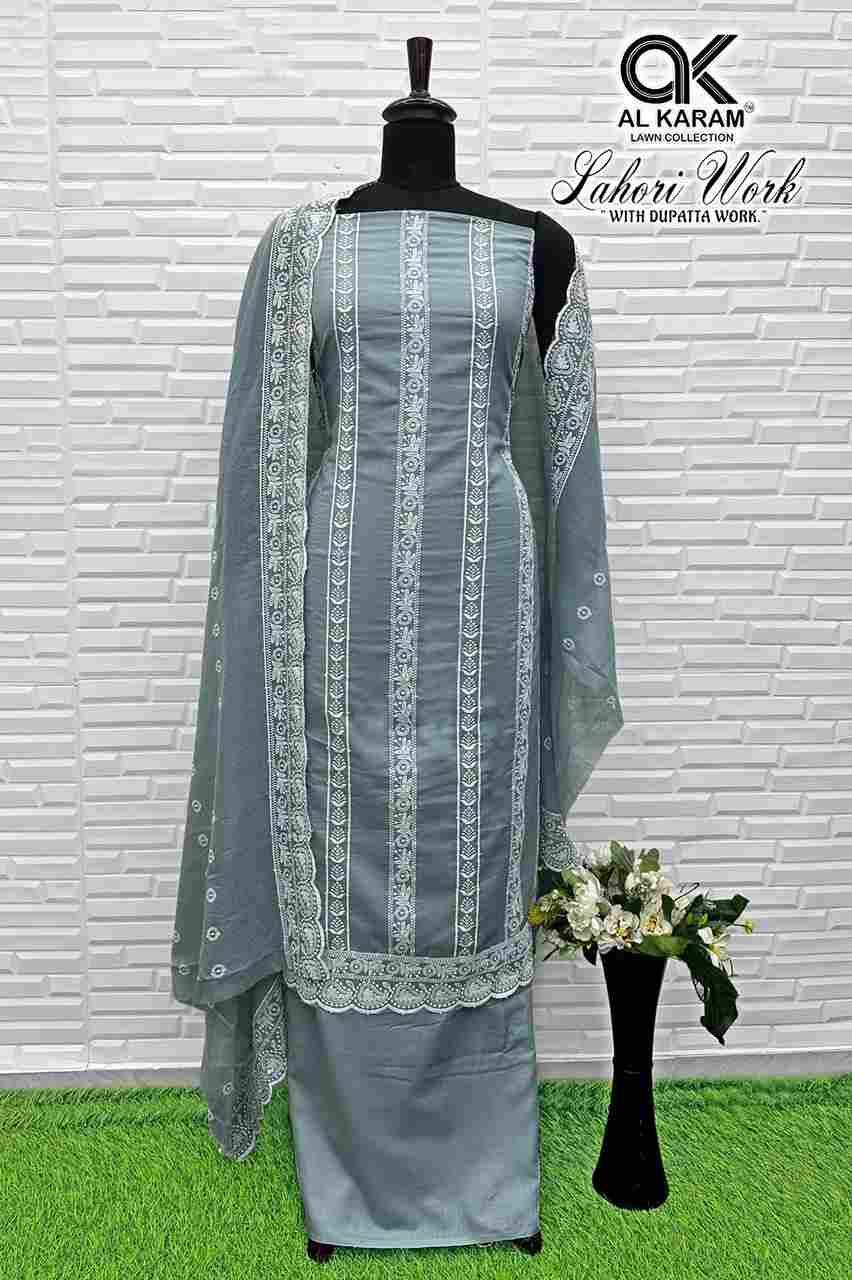Lohari By Al Karam Lawn Collection 3001 To 3004 Series Beautiful Festive Suits Colorful Stylish Fancy Casual Wear & Ethnic Wear Pure Cotton Print Dresses At Wholesale Price