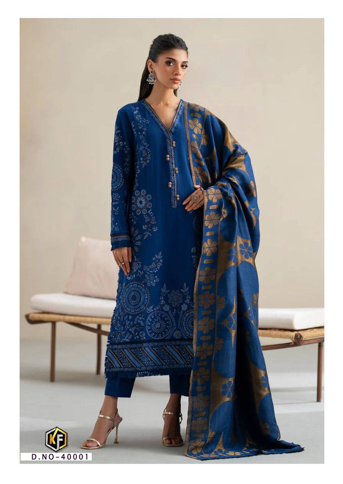 Maria.B. Vol-40 By Keval Fab 40001 To 40006 Series Beautiful Stylish Festive Suits Fancy Colorful Casual Wear & Ethnic Wear & Ready To Wear Heavy Cotton Print Dresses At Wholesale Price