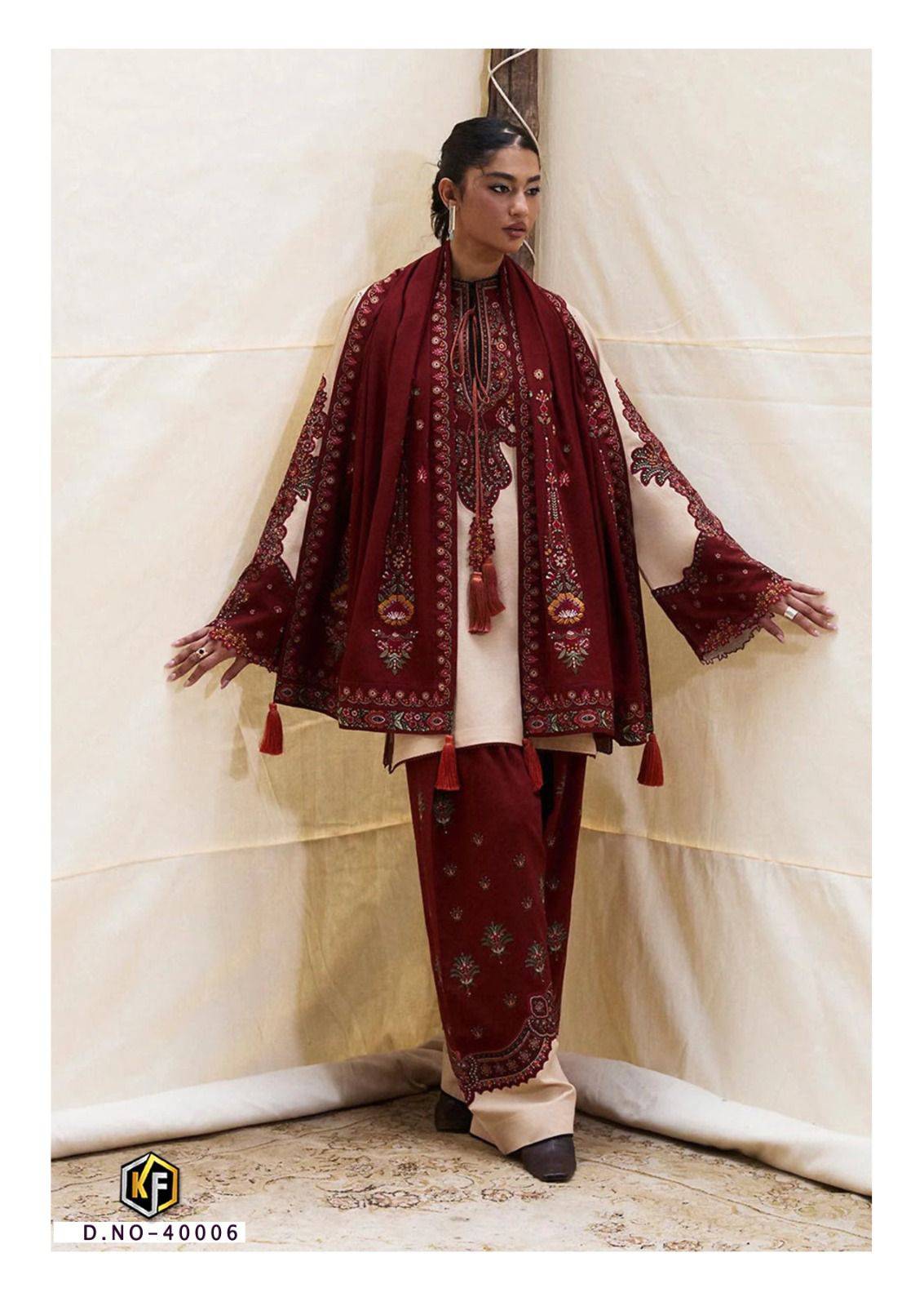 Maria.B. Vol-40 By Keval Fab 40001 To 40006 Series Beautiful Stylish Festive Suits Fancy Colorful Casual Wear & Ethnic Wear & Ready To Wear Heavy Cotton Print Dresses At Wholesale Price