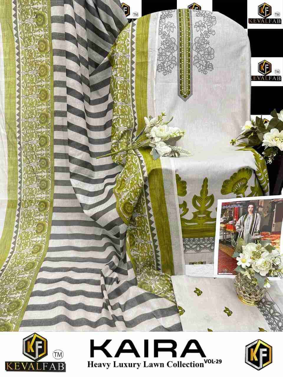 Kaira Vol-29 By Keval Fab 29001 To 29006 Series Beautiful Festive Suits Colorful Stylish Fancy Casual Wear & Ethnic Wear Pure Lawn Cotton Print Dresses At Wholesale Price