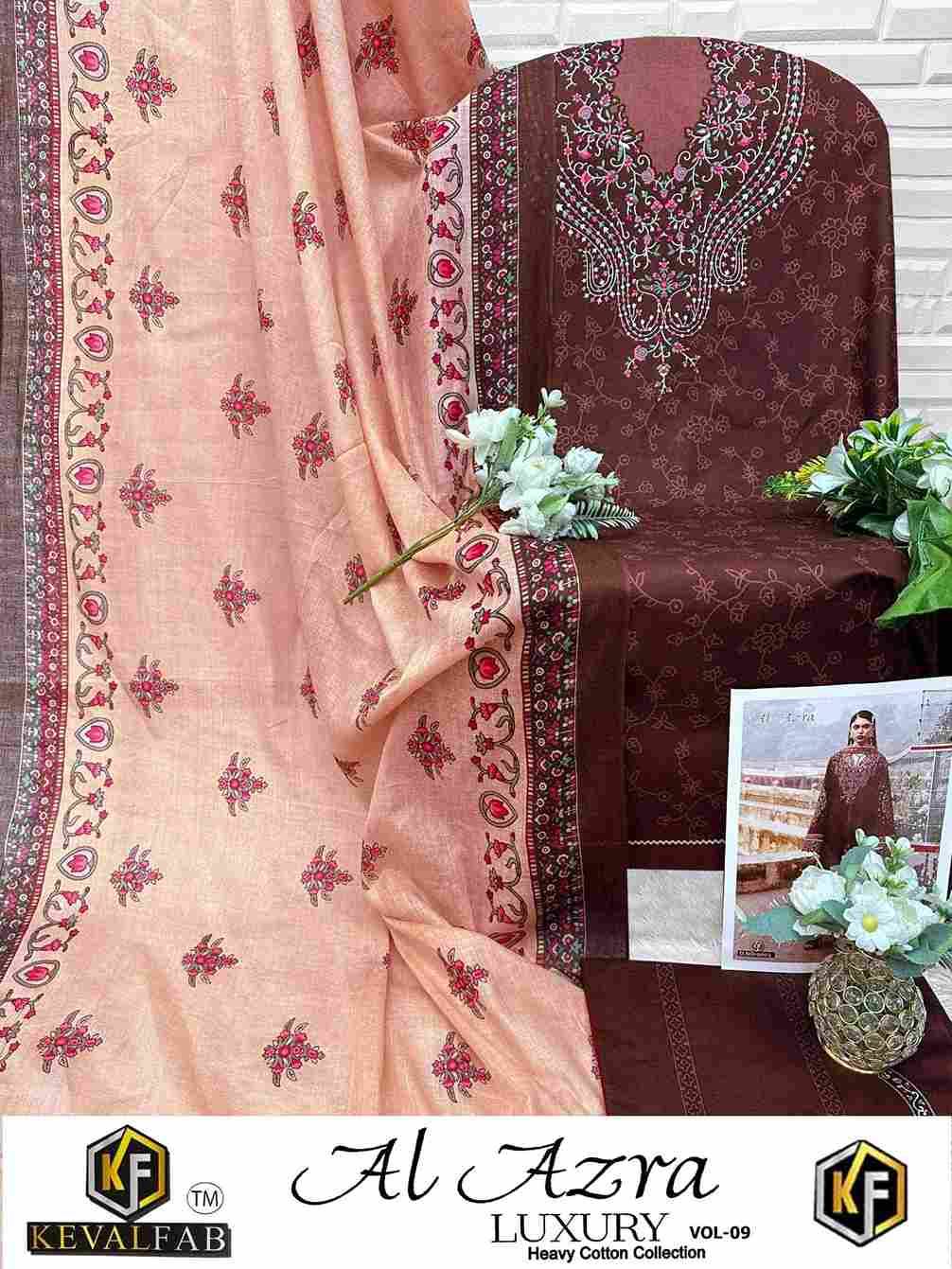 Al Azara Vol- By Keval Fab 9001 To 9006 Series Beautiful Festive Suits Stylish Fancy Colorful Casual Wear & Ethnic Wear Heavy Cotton Digital Print Dresses At Wholesale Price