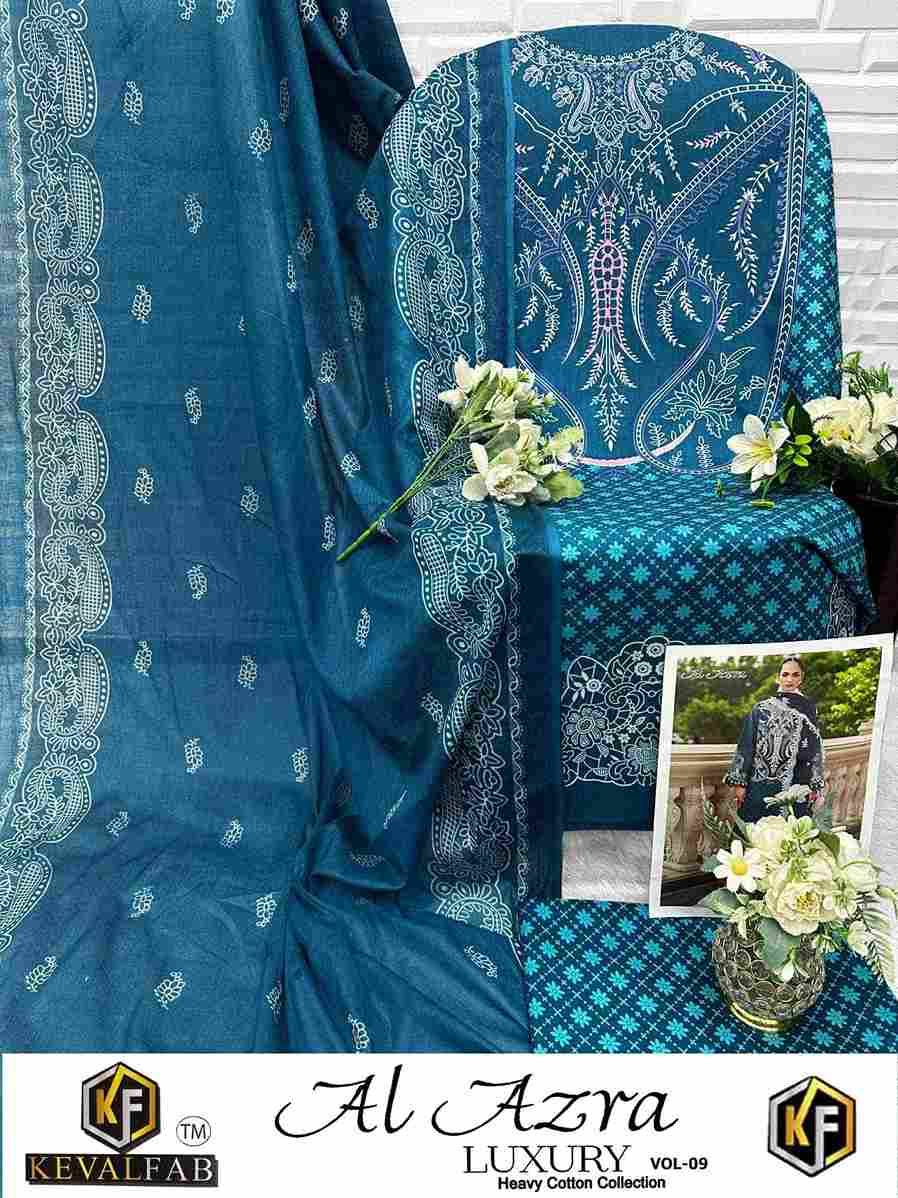 Al Azara Vol- By Keval Fab 9001 To 9006 Series Beautiful Festive Suits Stylish Fancy Colorful Casual Wear & Ethnic Wear Heavy Cotton Digital Print Dresses At Wholesale Price