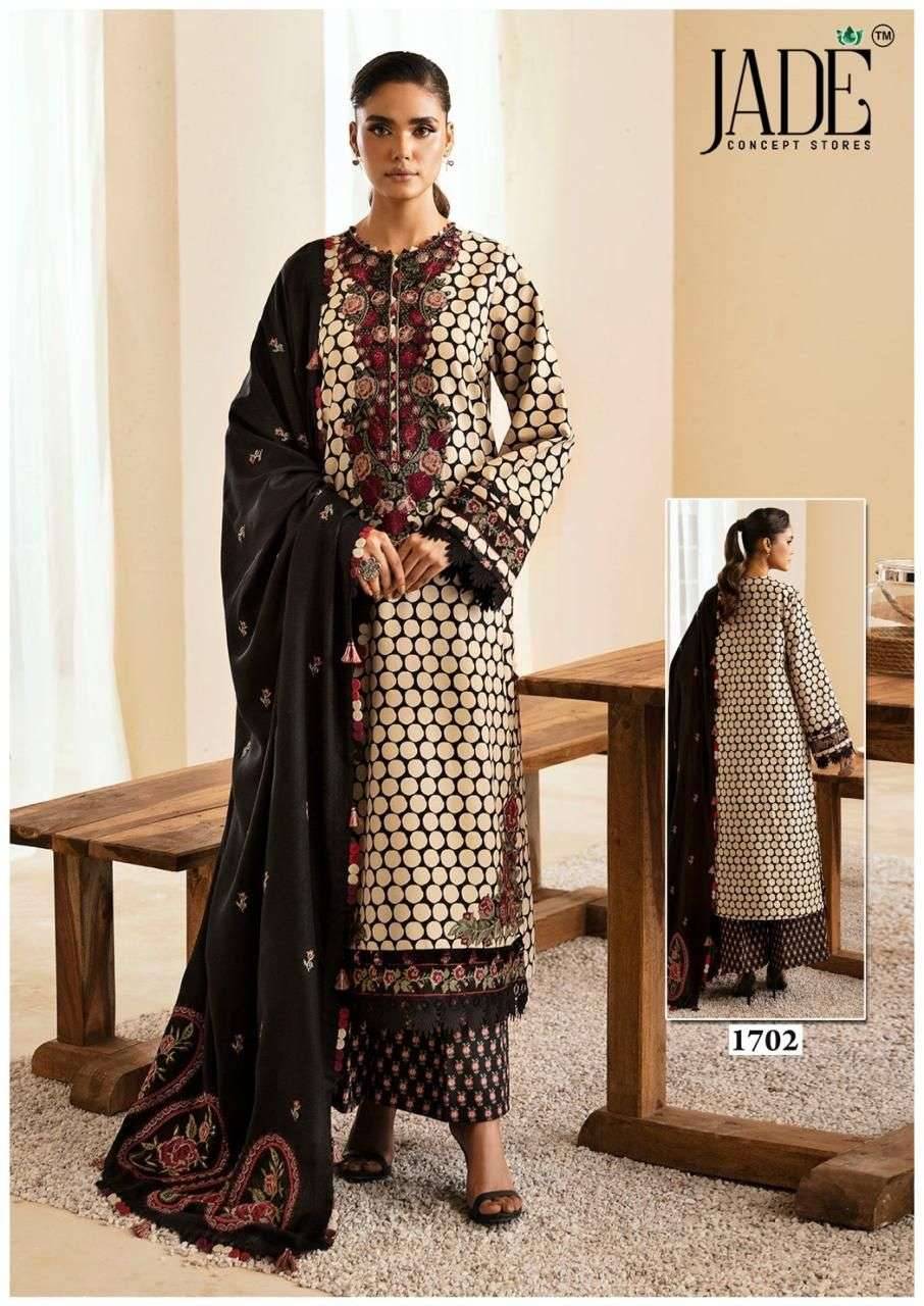 Bin Saeed Vol-17 By Jade 1701 To 1706 Series Beautiful Festive Suits Stylish Fancy Colorful Casual Wear & Ethnic Wear Pure Lawn Cotton Print Dresses At Wholesale Price